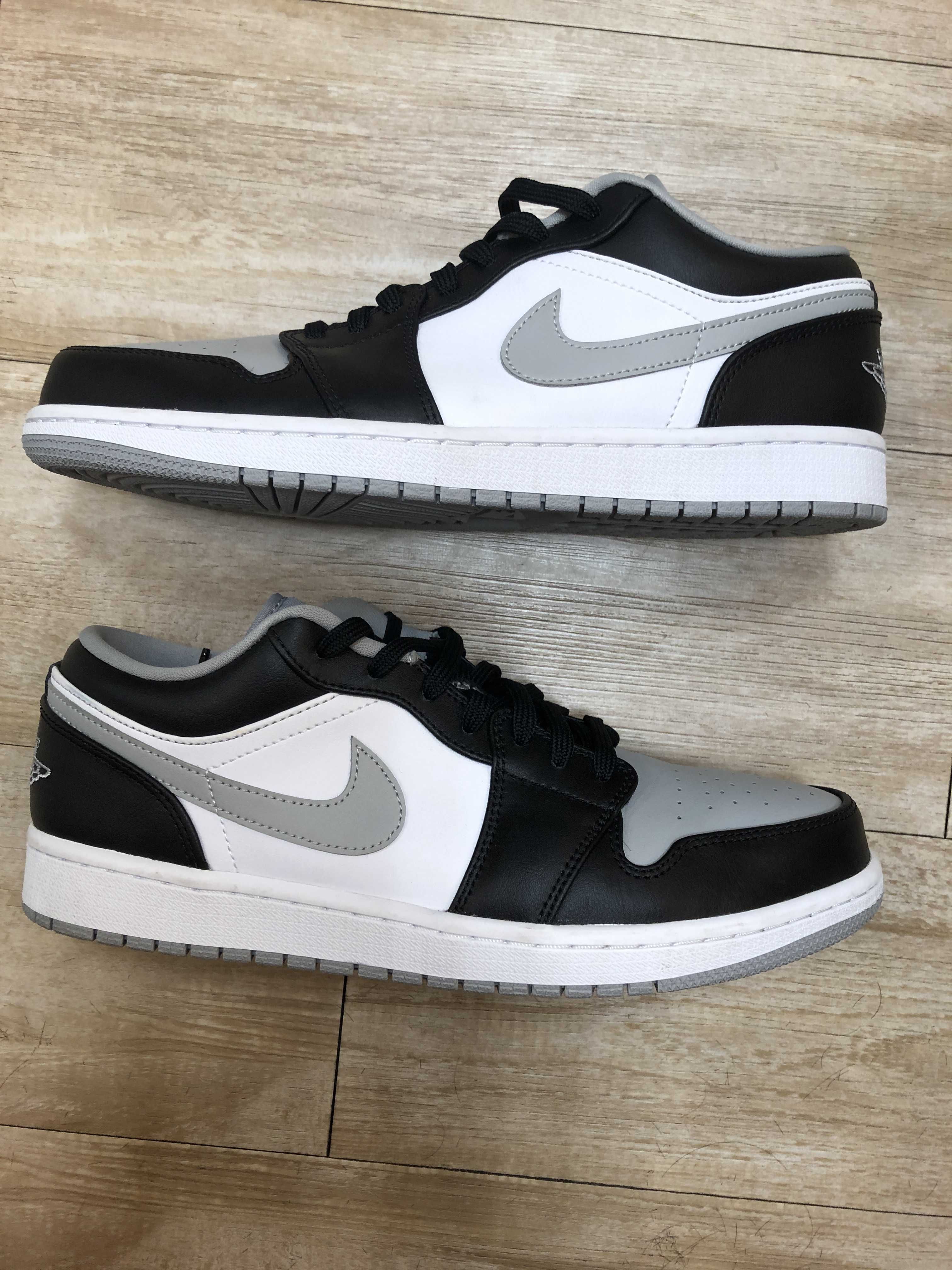 NIKE AIR JORDAN 1 LOW "BLACK/LIGHT SMOKE GREY"