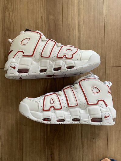 NIKE AIR MORE UPTEMPO "WHITE/VARSITY RED" (2021)
