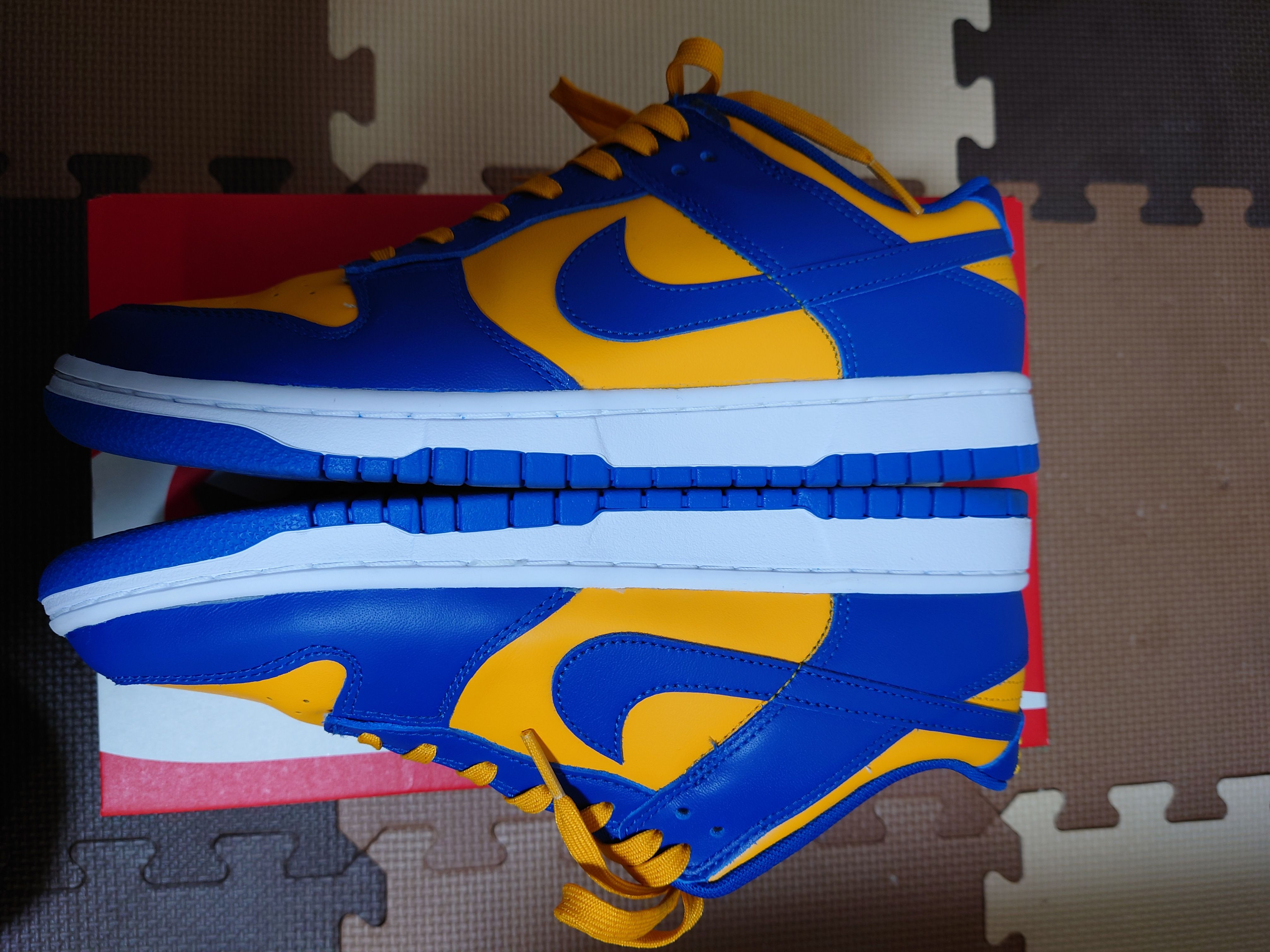 Nike Dunk Low "Blue Jay and University Gold"