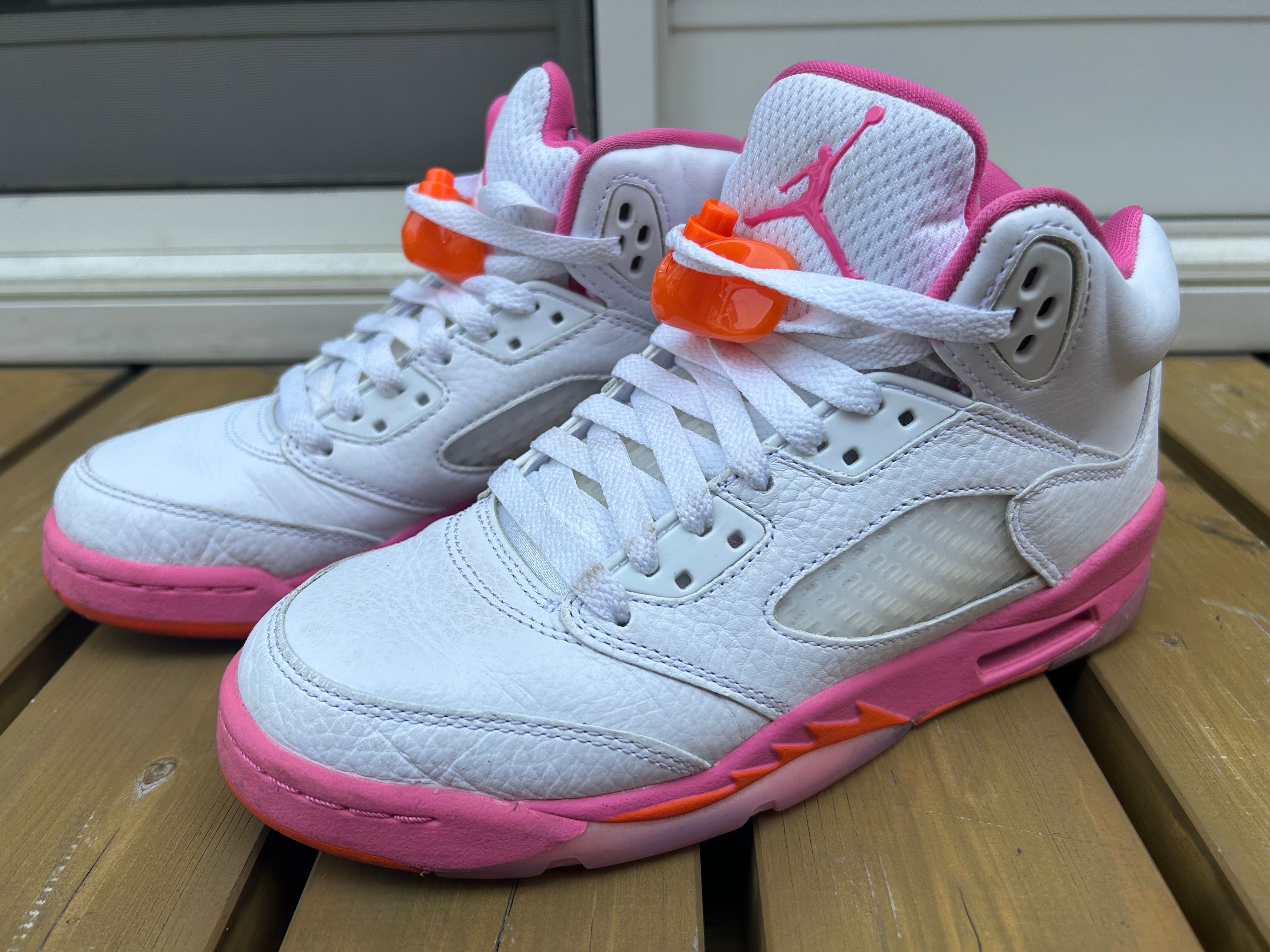 Nike GS Air Jordan 5 Retro WNBA "Pinksicle Safety Orange"