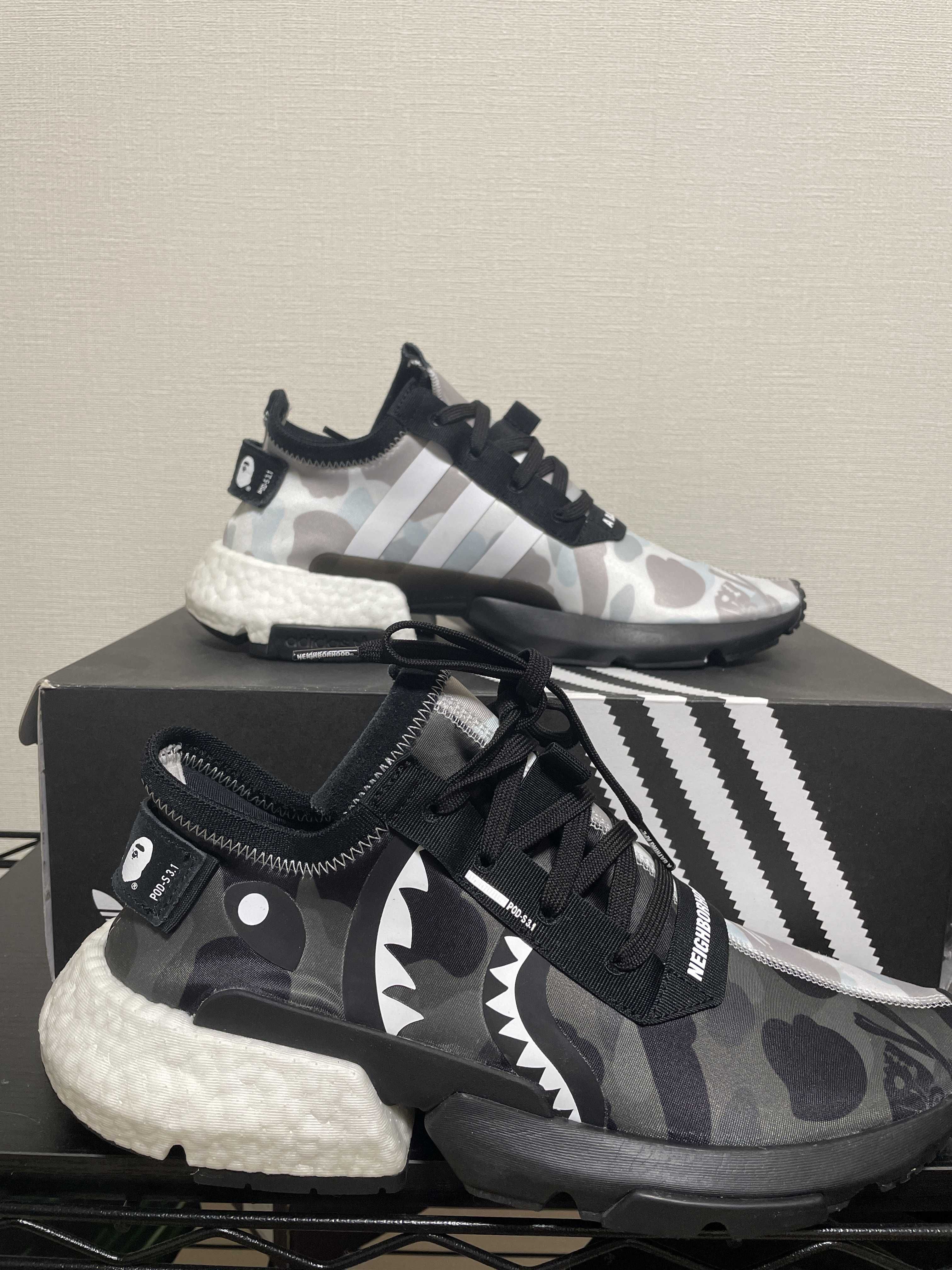 adidas × A Bathing Ape × Neighborhood POD-S 3.1 "Black"