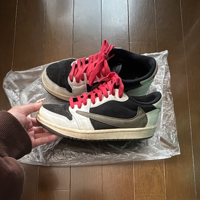 Travis Scott × Nike Women's Air Jordan 1 Low OG "Medium Olive"
