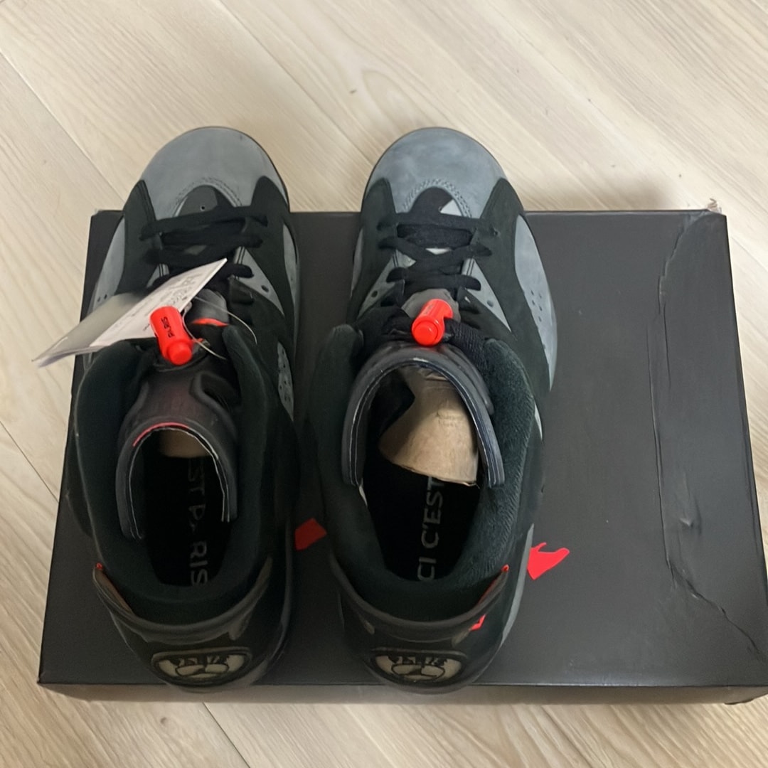 Paris Saint-Germain (PSG) × Nike Air Jordan 6 Retro "Iron Grey/Infrared 23-Black"