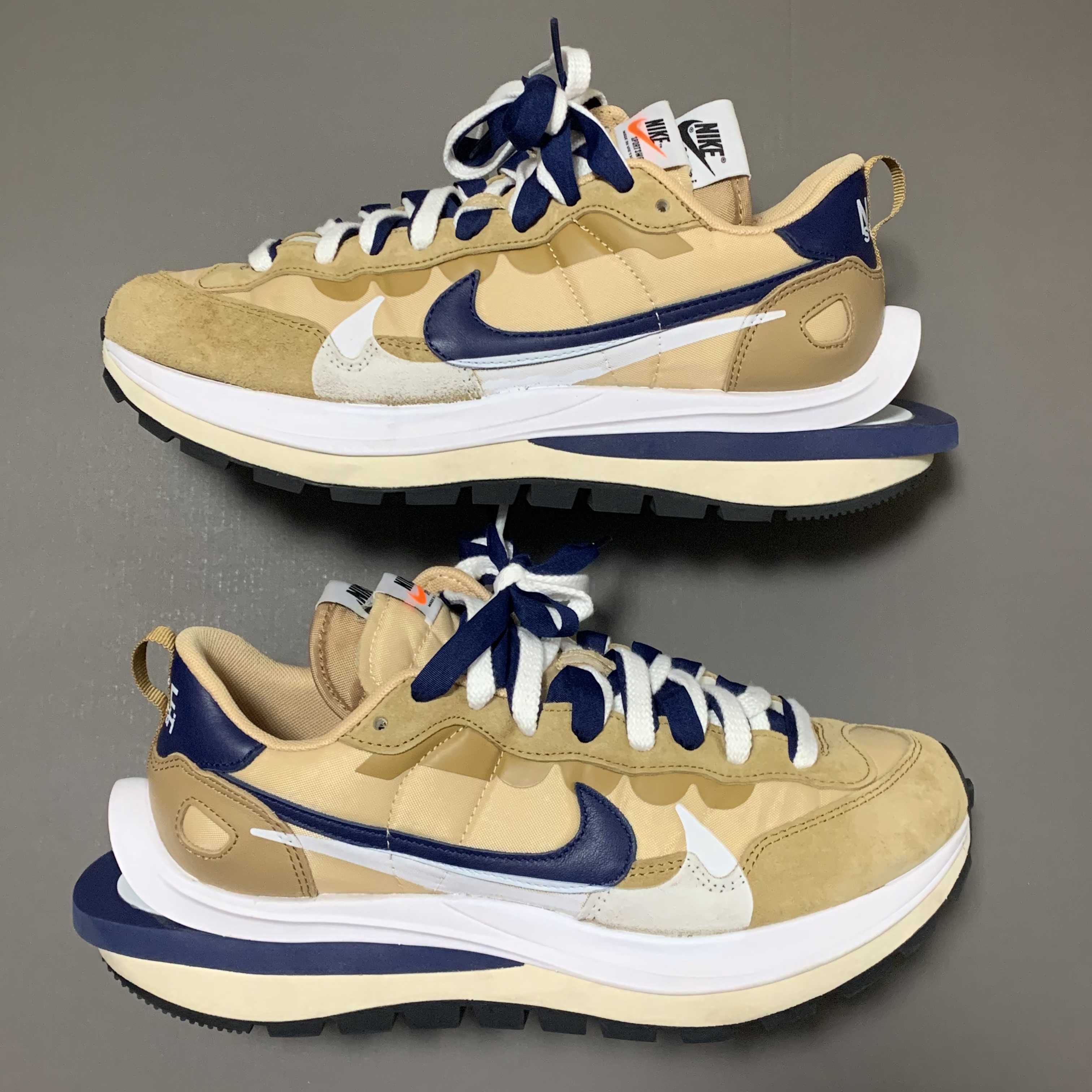 Sacai × Nike Vapor Waffle "Sesame And Blue Void"