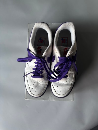 Nike Air Force 1 Low '07 EMB "White and Court Purple"