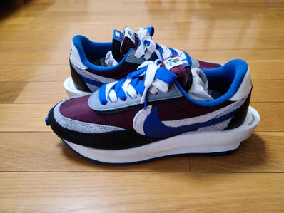 UNDERCOVER × sacai × Nike LD Waffle "Night Maroon/Pale Ivory-Ground Grey-Team Royal"