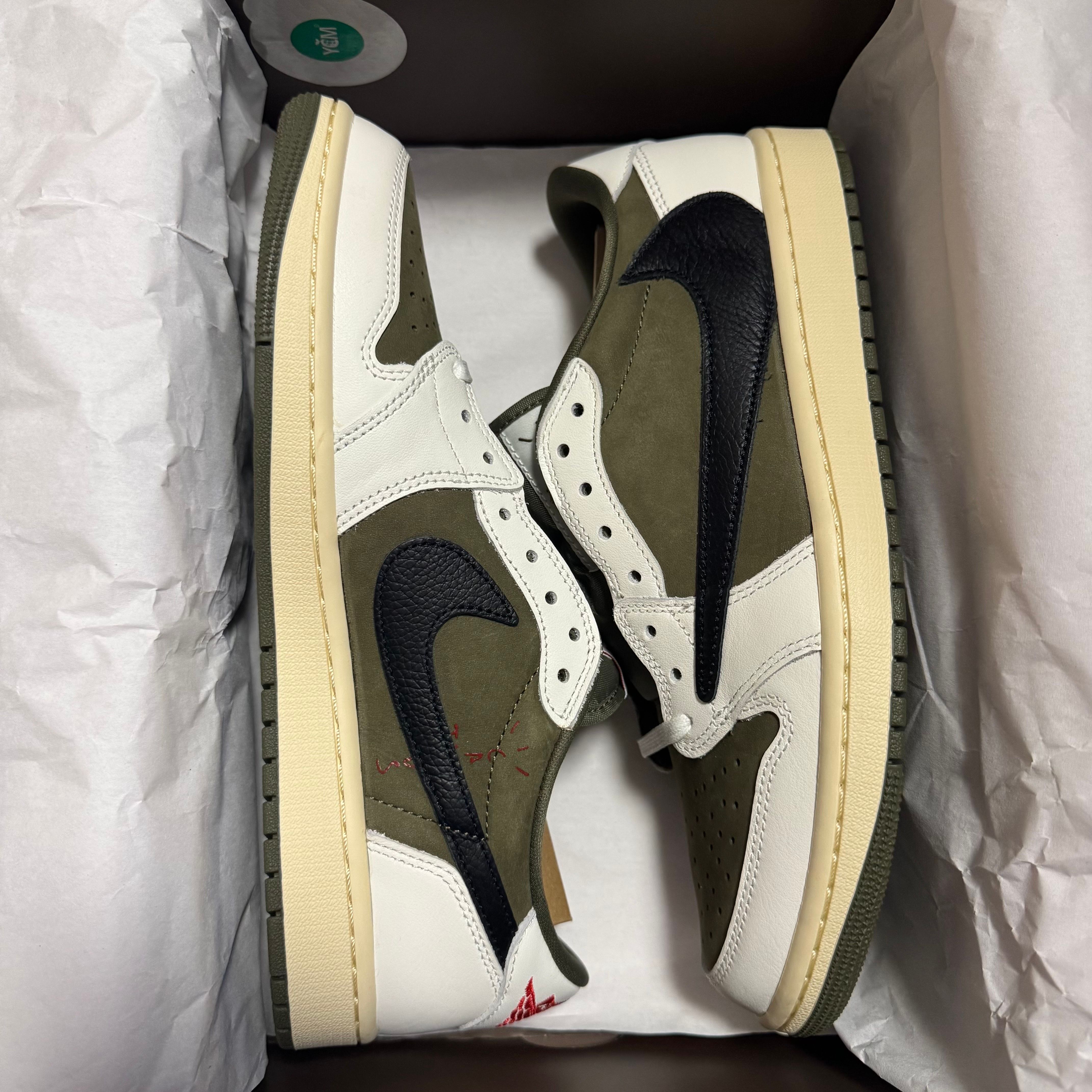 Travis Scott × Nike Air Jordan 1 Low OG SP "Reverse Olive"