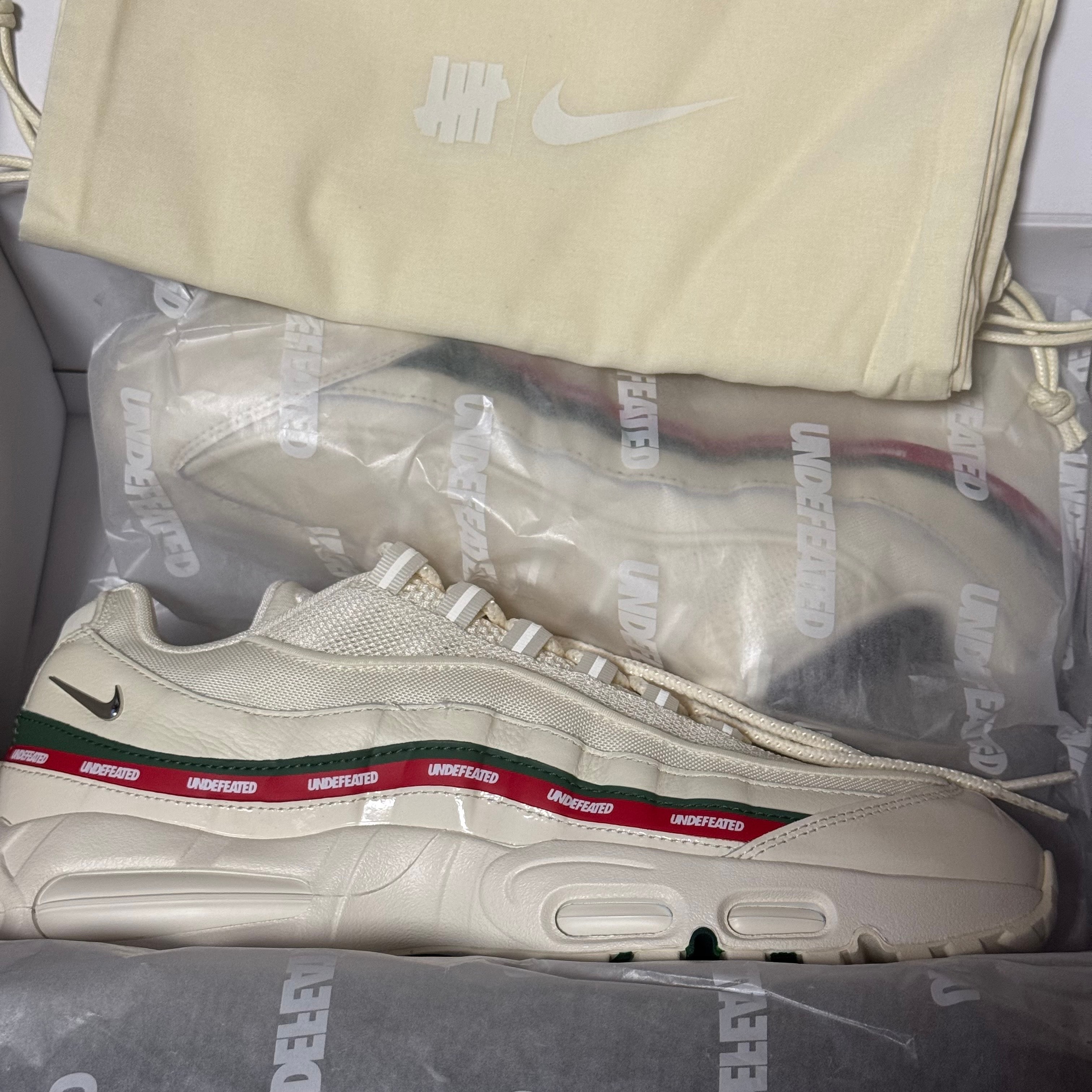 UNDEFEATED × Nike Air Max 95 SP "Sail"