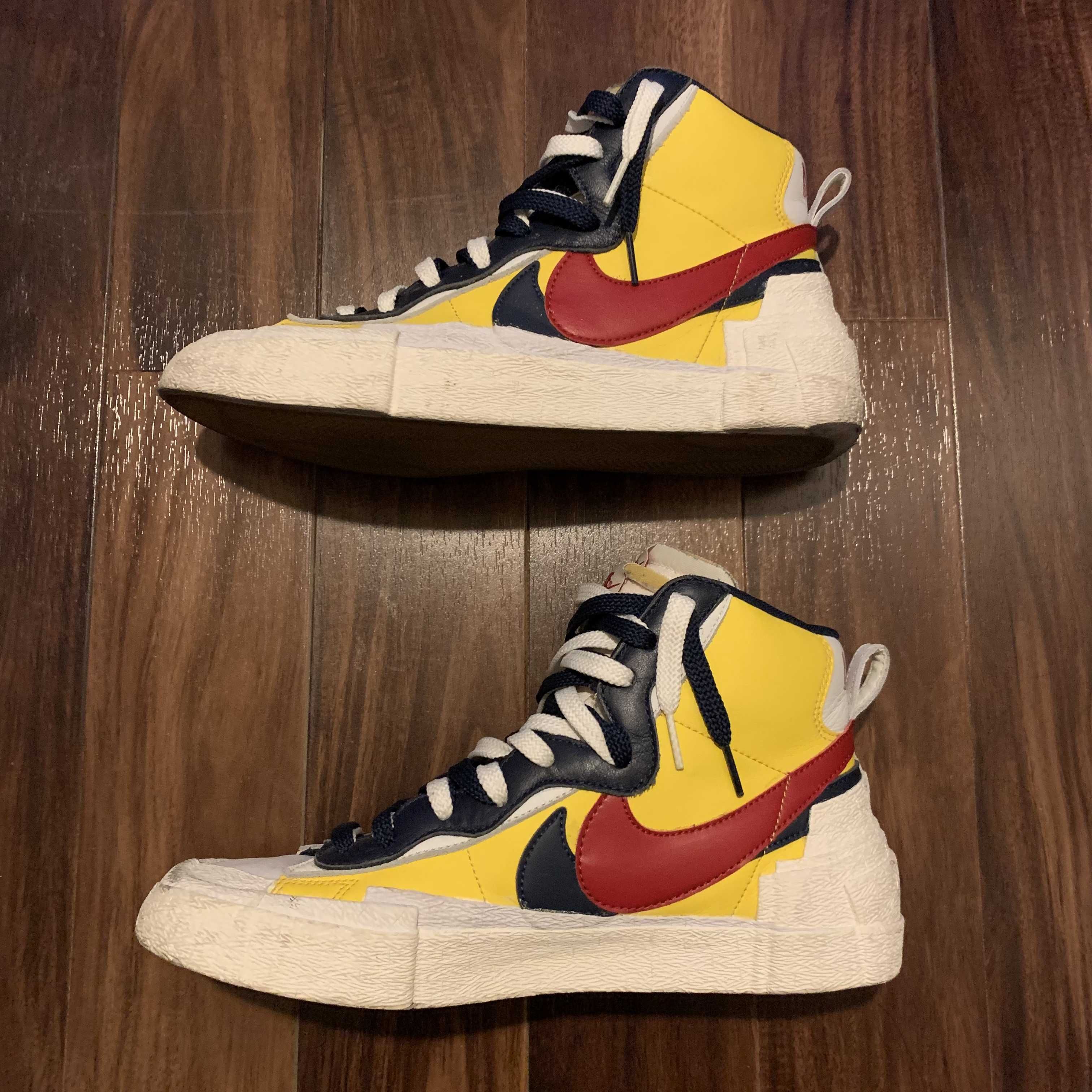 sacai × Nike Blazer Mid "Varsity Maize/Varsity Red"