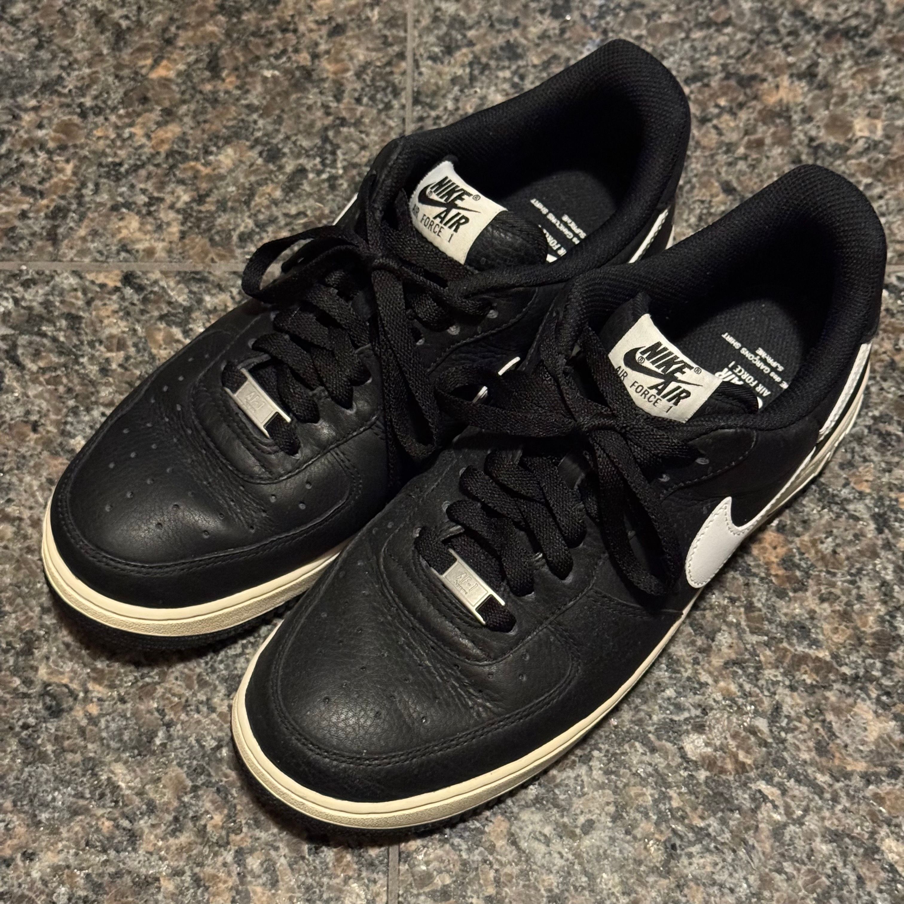 Supreme × COMME des GARCONS SHIRT × Nike Air Force 1 Low "Black/White" (2018)