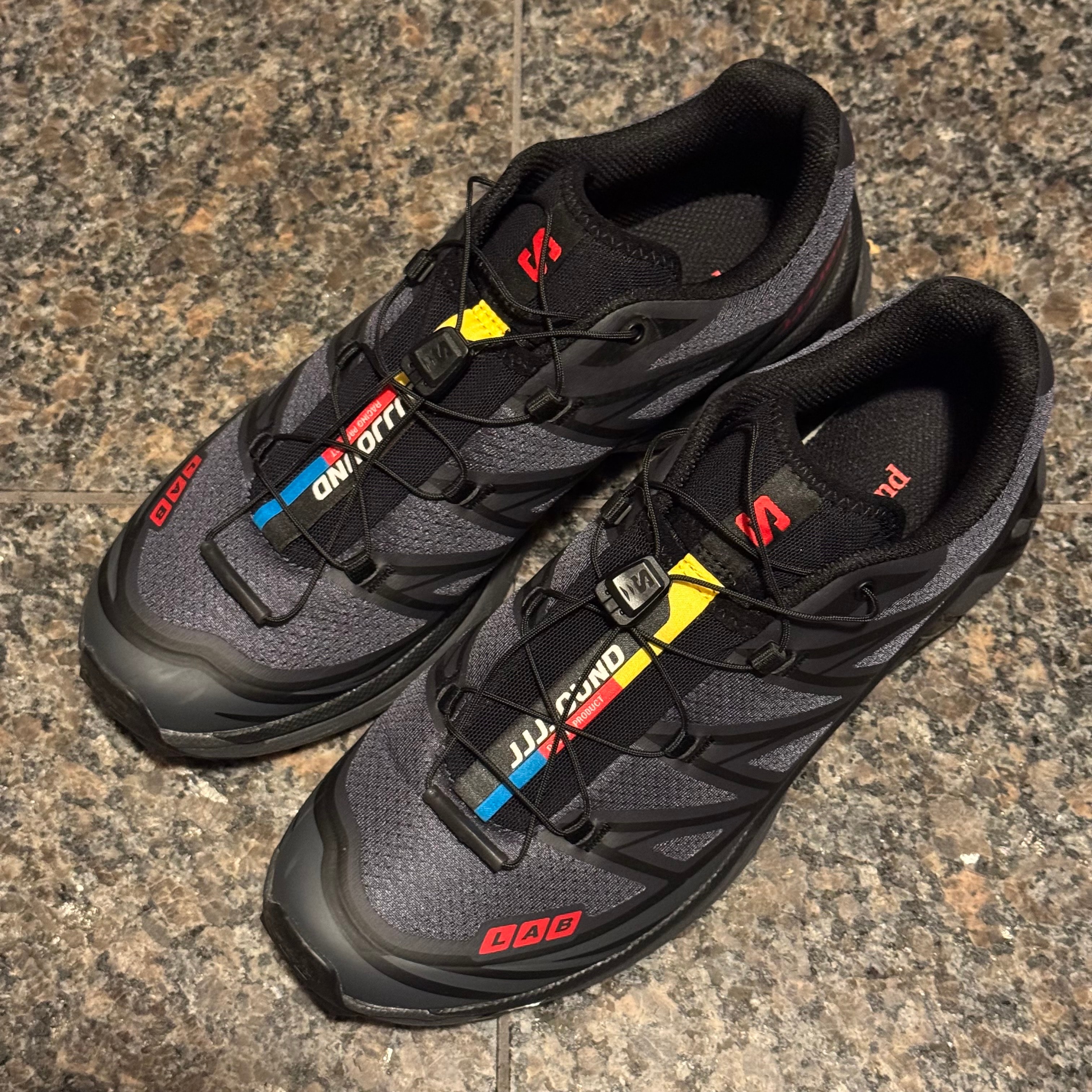 JJJJound × Salomon XT-6 "Ebony/Black/Fiery Red"