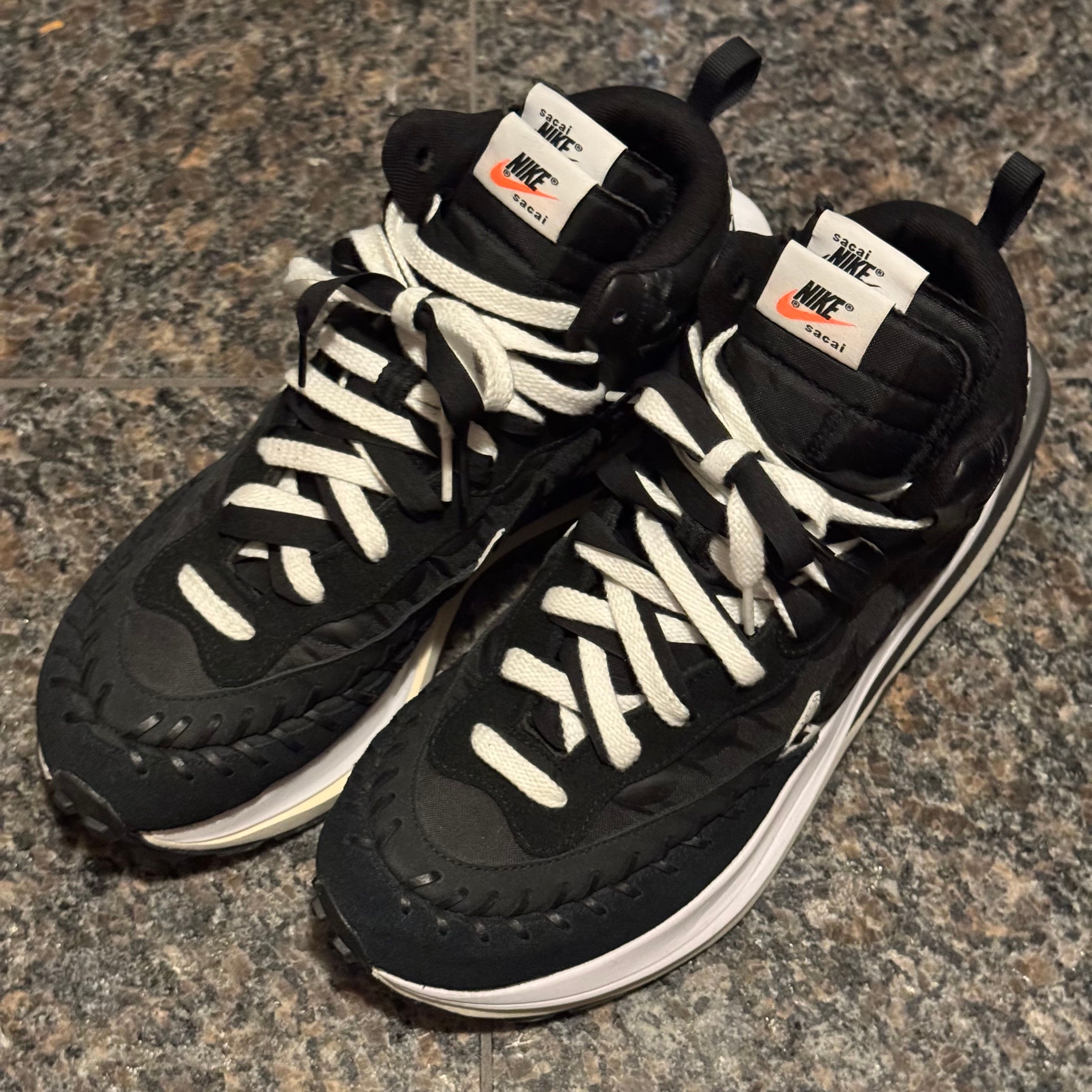 Jean-Paul Gaultier × sacai × Nike Vapor Waffle "Black/Black-White"