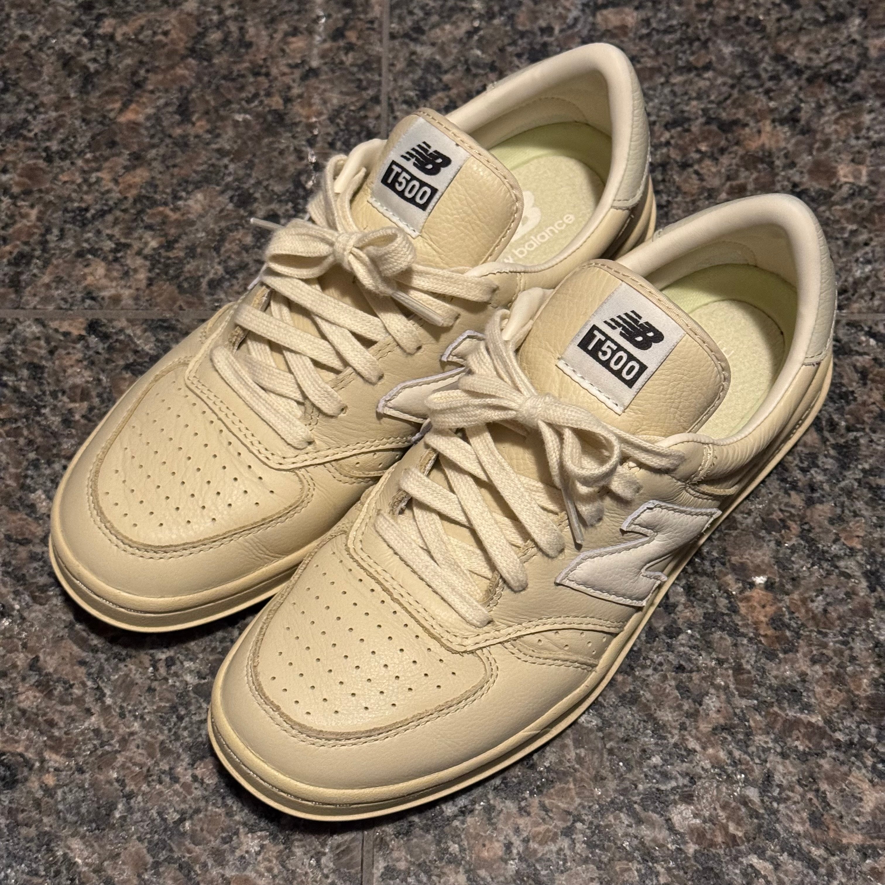 AURALEE × New Balance T500 "Vintage Ivory"