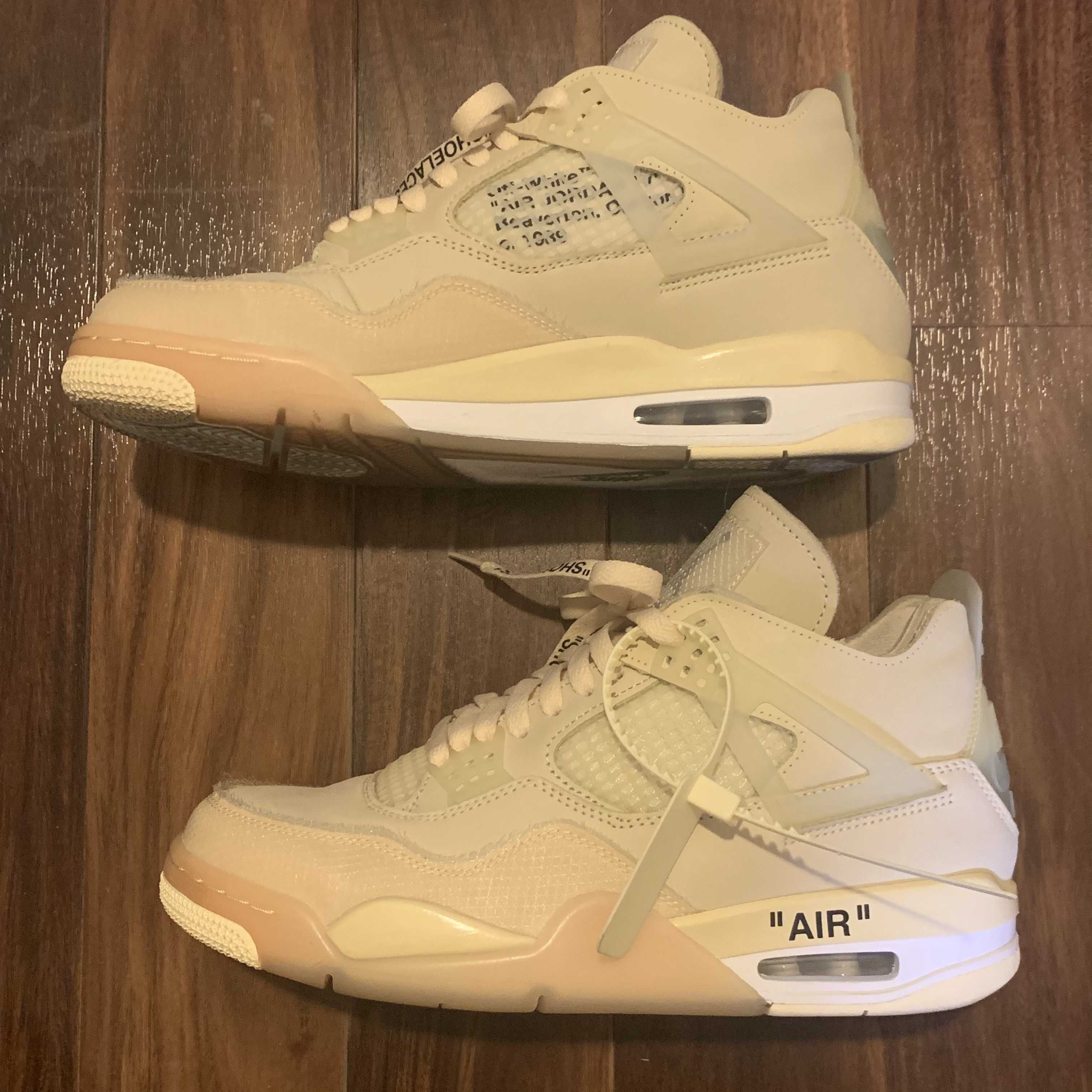 Off-White × Nike Women's Air Jordan 4 SP "Sail"