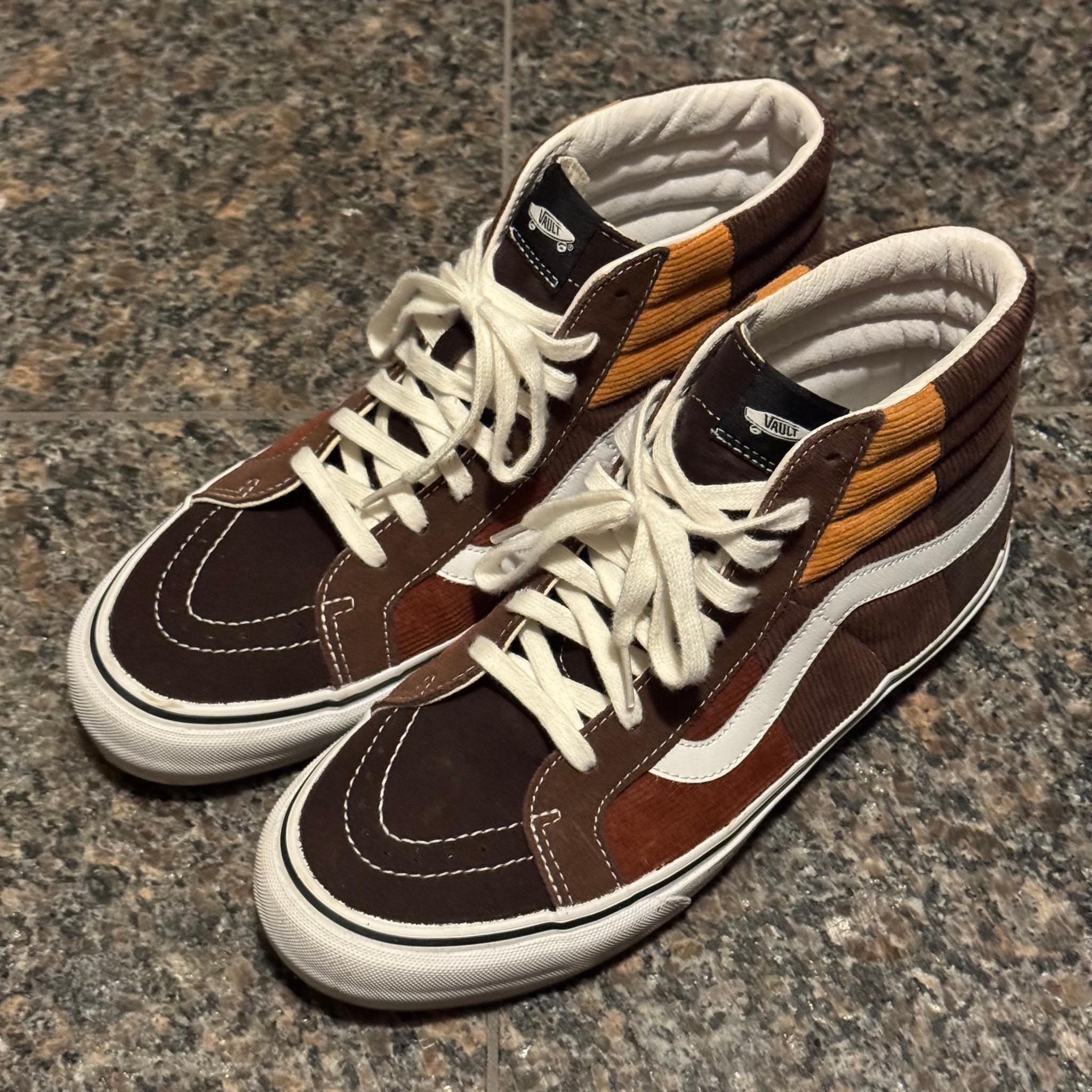 Noah × Vault by Vans Sk8-Hi Corduroy Patchwork "Brown" 