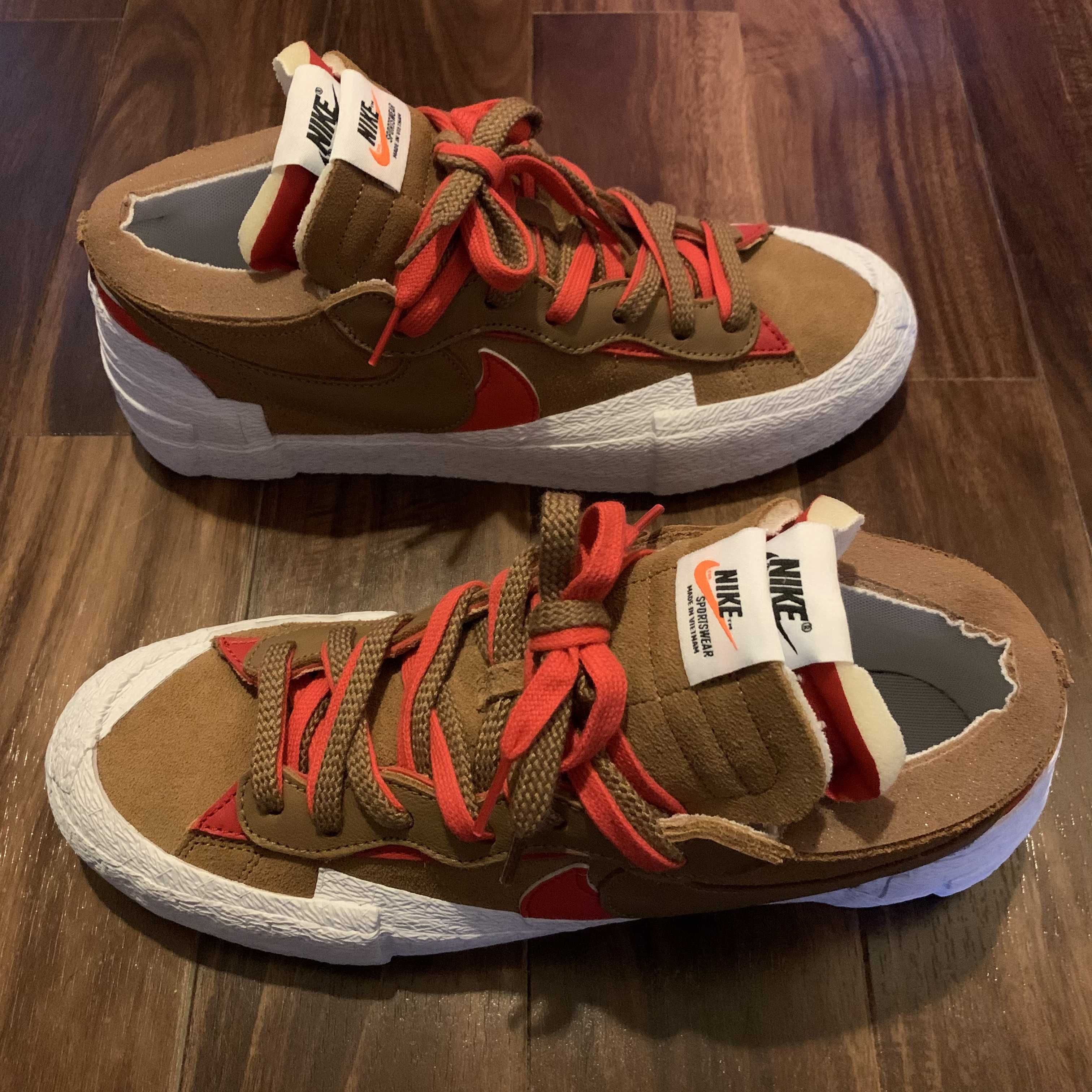 SACAI × NIKE BLAZER LOW "BRITISH TAN"