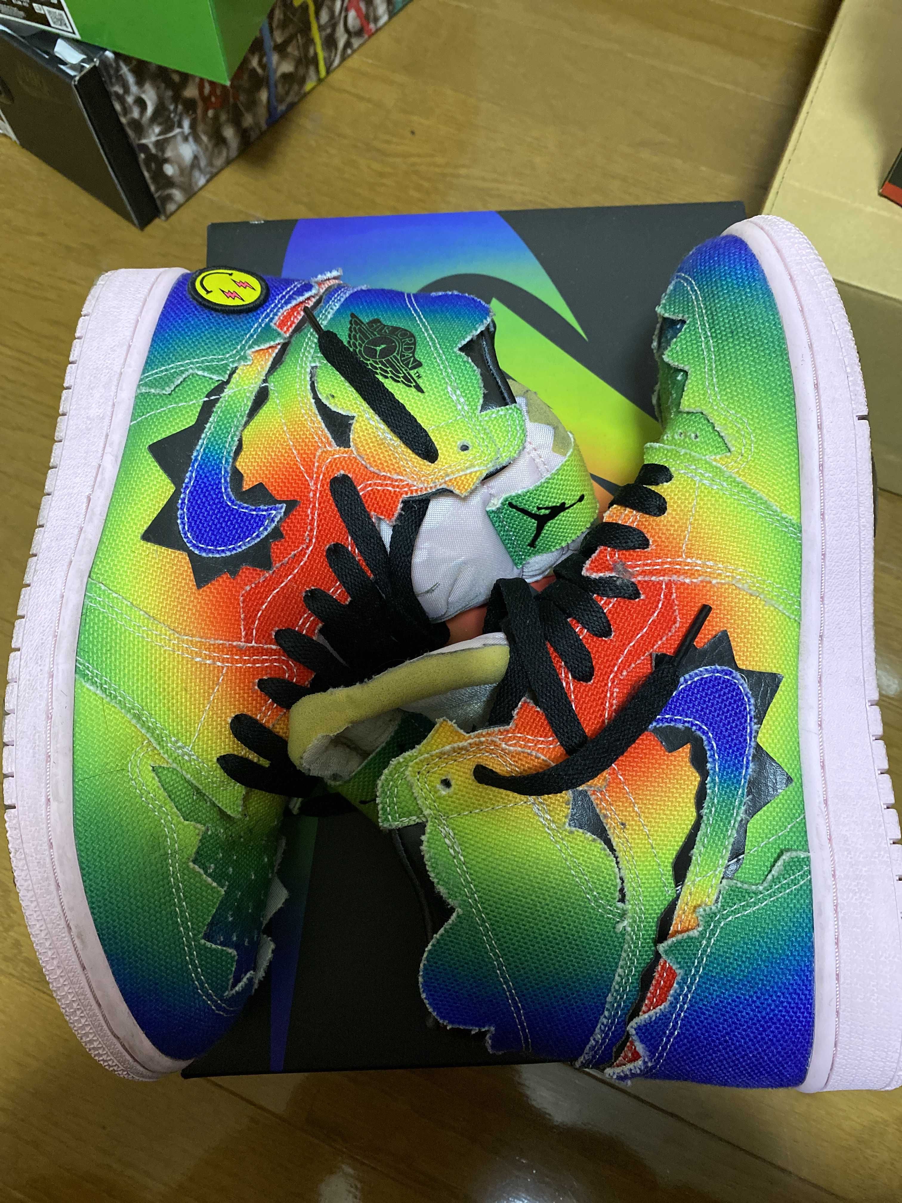 J Balvin × Nike Air Jordan 1 High OG "Rainbow"