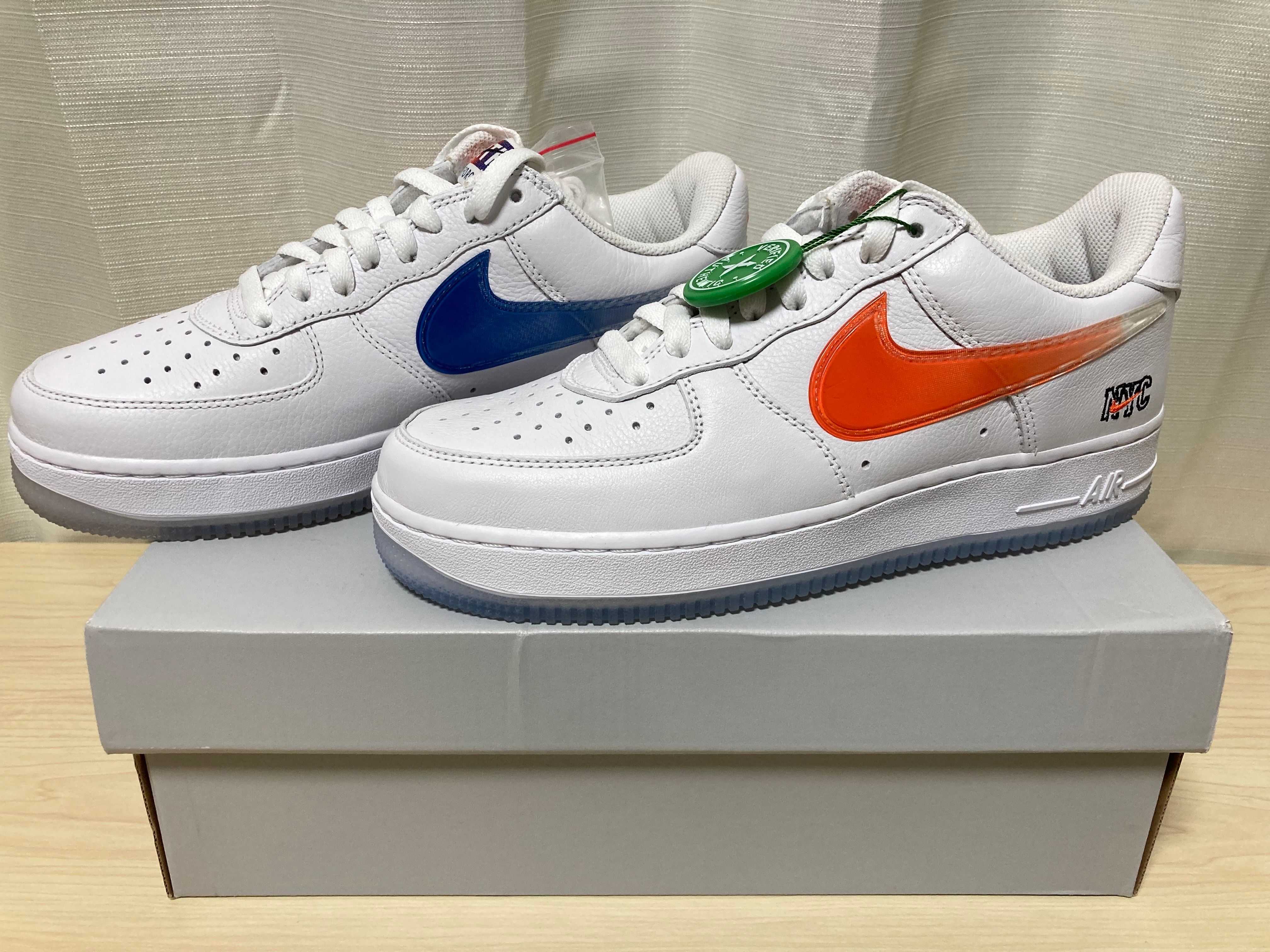 KITH × Nike Air Force 1 Low "White/Rush Blue/White/Brilliant Orange"