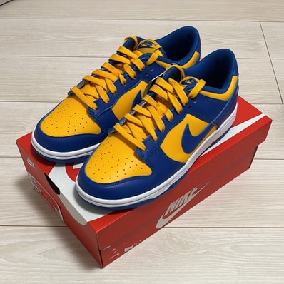 Nike Dunk Low "Blue Jay and University Gold"