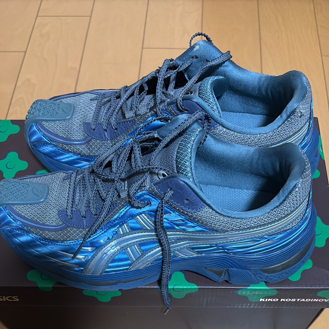 Kiko Kostadinov × Asics Gel-Flammae "Blue/Ironclad"