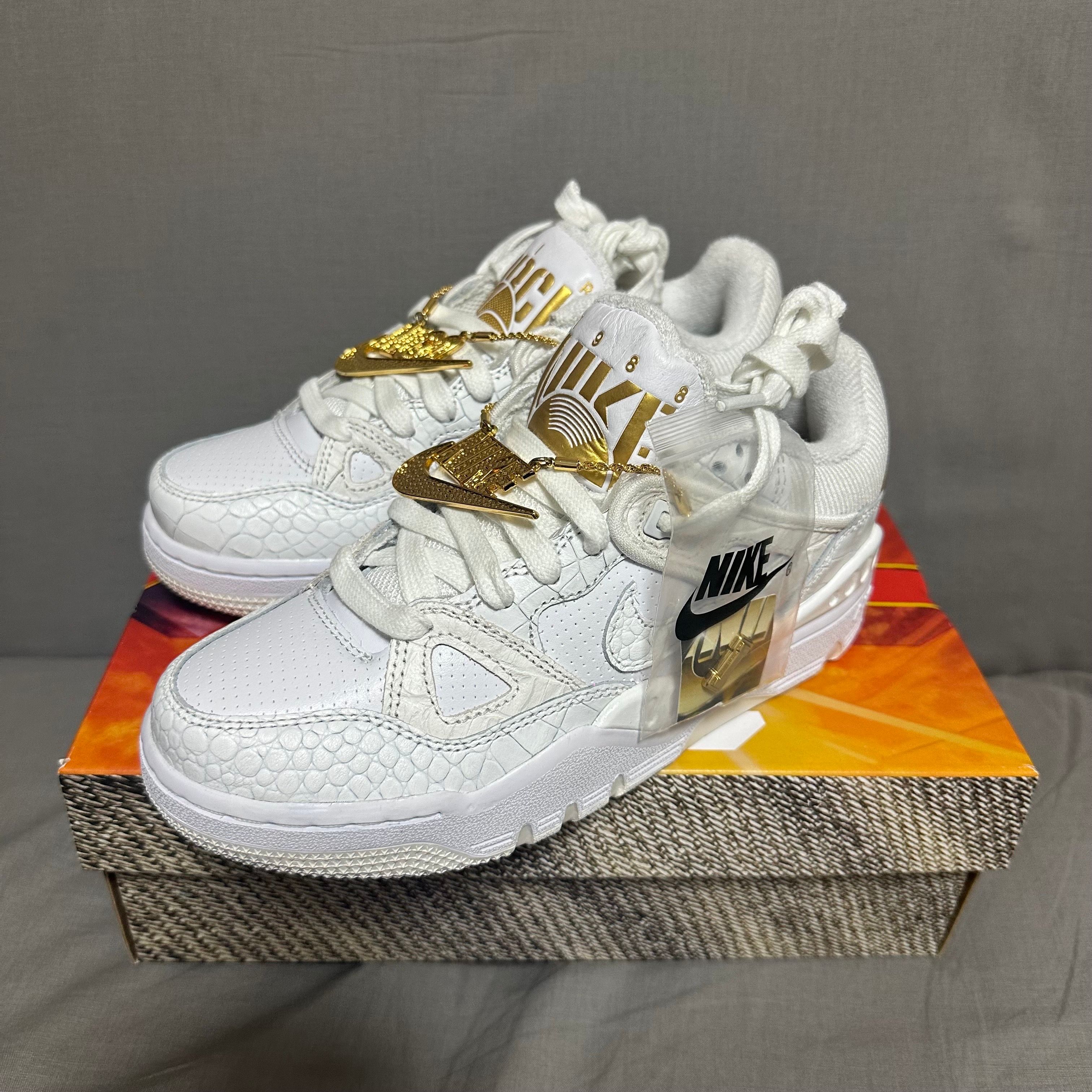 NIGO® × Nike Air Force 3 Low SP "White/Metallic Gold" (NIGO Heel Logo)