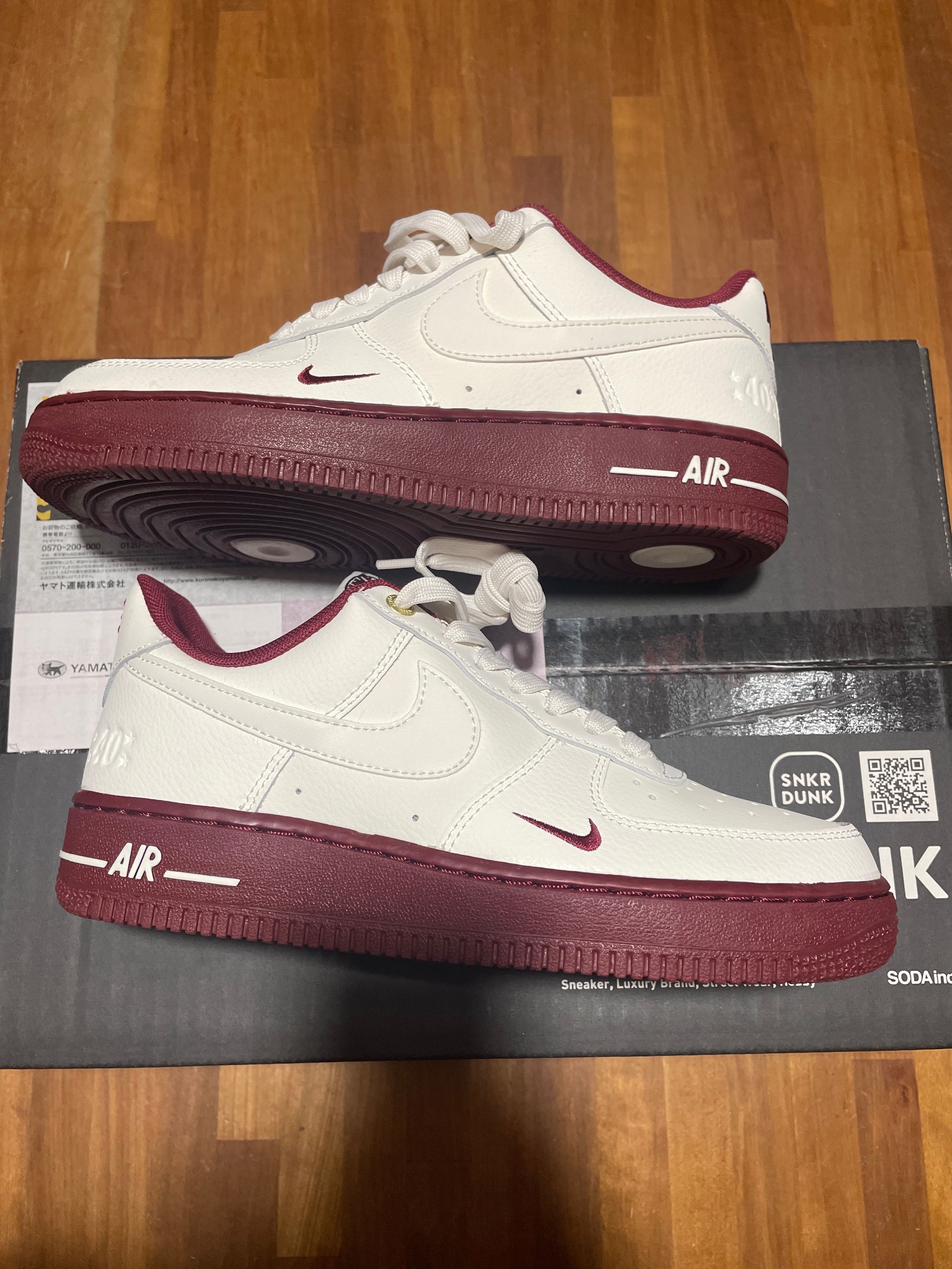 Nike Women's Air Force 1 Low 40th Anniversary "Sail/Team Red"