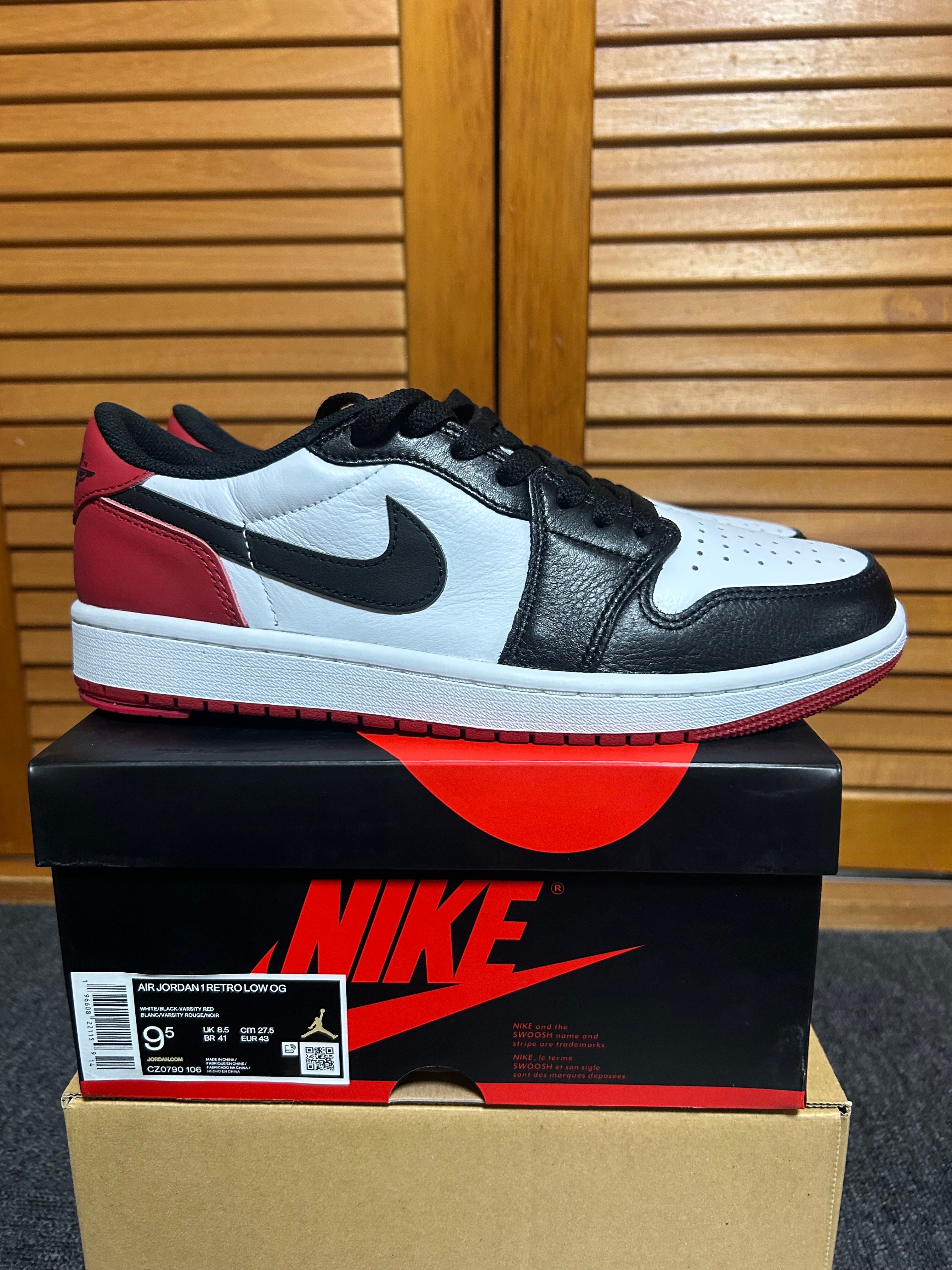 Nike Air Jordan 1 Retro Low OG "Black Toe"