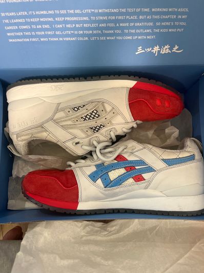 mita sneakers × Asics Gel-Lyte III 30th Anniversary "White/Red-Blue"