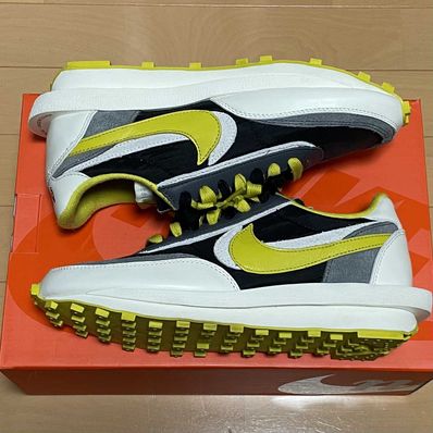 UNDERCOVER × sacai × Nike LD Waffle "Black/Sail-Dark Grey-Bright Citron"