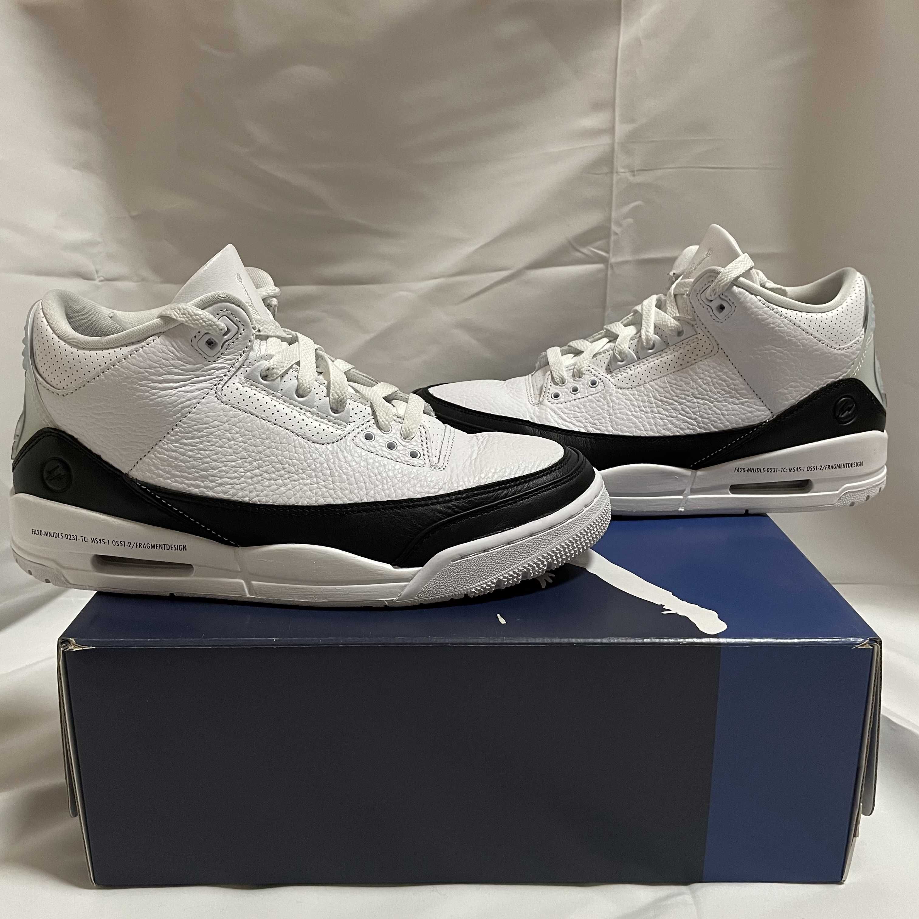 Fragment × Nike Air Jordan 3 "White/Black"