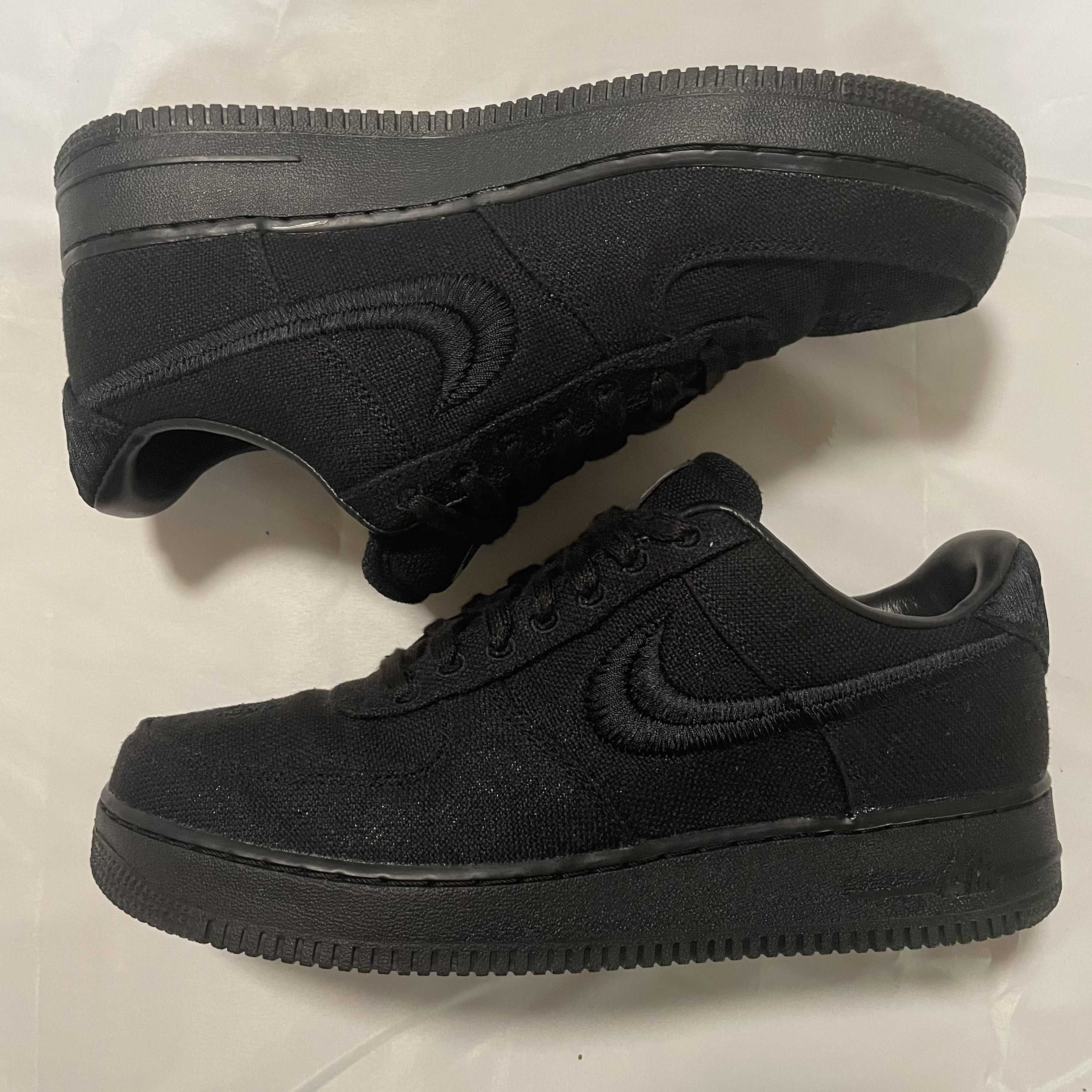 Stussy × Nike Air Force 1 Low "Triple Black"