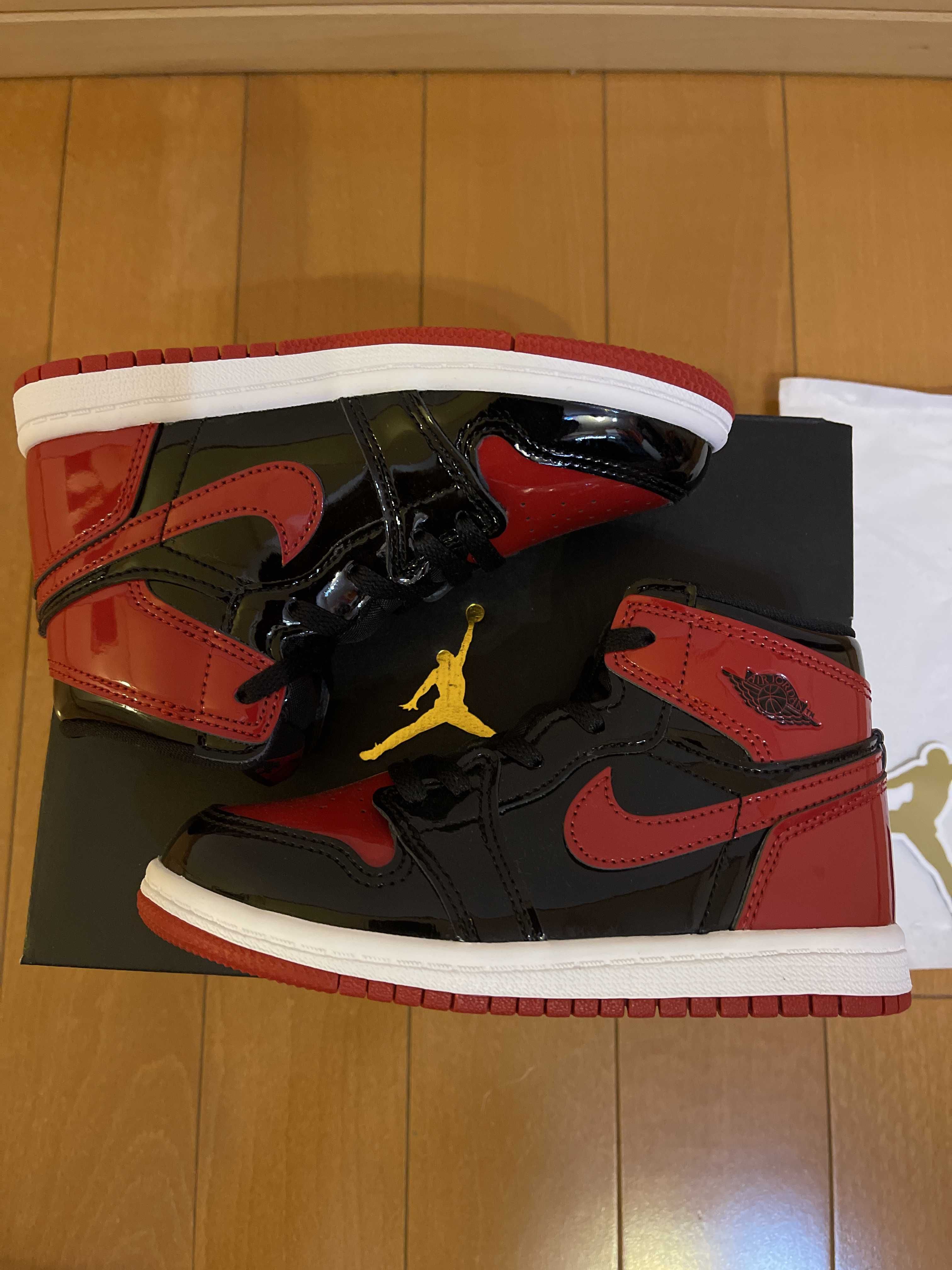 Nike TD Air Jordan 1 High OG "Patent Bred"