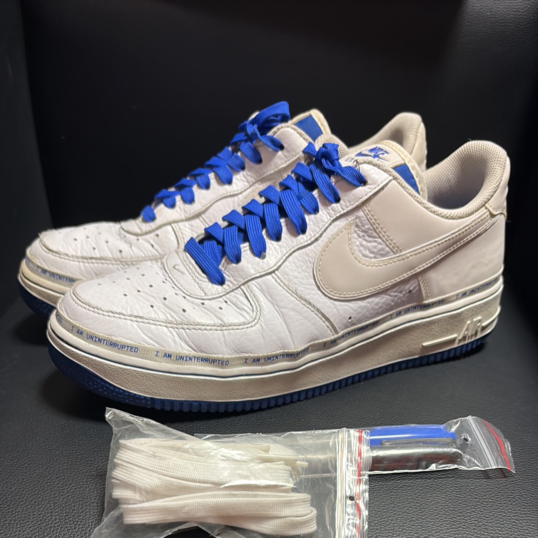 Uninterrupted × Nike Air Force 1 "White/Lapis Blue"