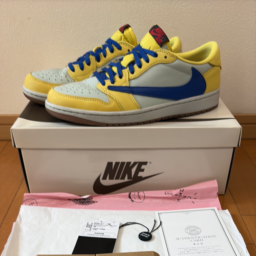 Travis Scott × Nike Women's Air Jordan 1 Retro Low OG "Canary"