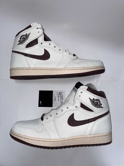 A Ma Maniere × Nike Air Jordan 1 Retro High OG "Sail and Burgundy"