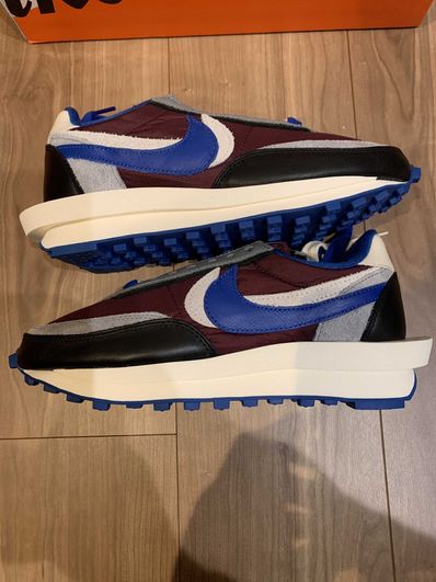 UNDERCOVER × sacai × Nike LD Waffle "Night Maroon/Pale Ivory-Ground Grey-Team Royal"