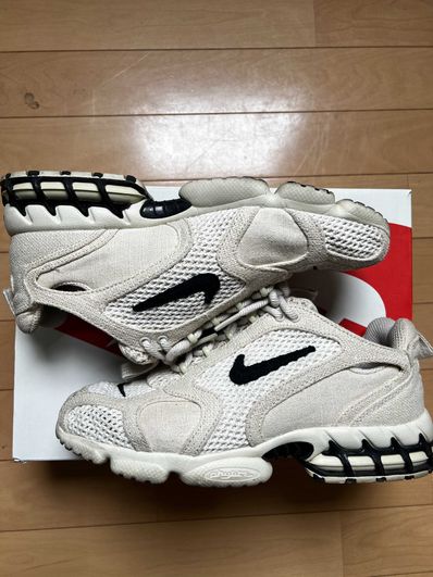 Stussy × Nike Air Zoom Spiridon CG 2 "Fossil/Black"