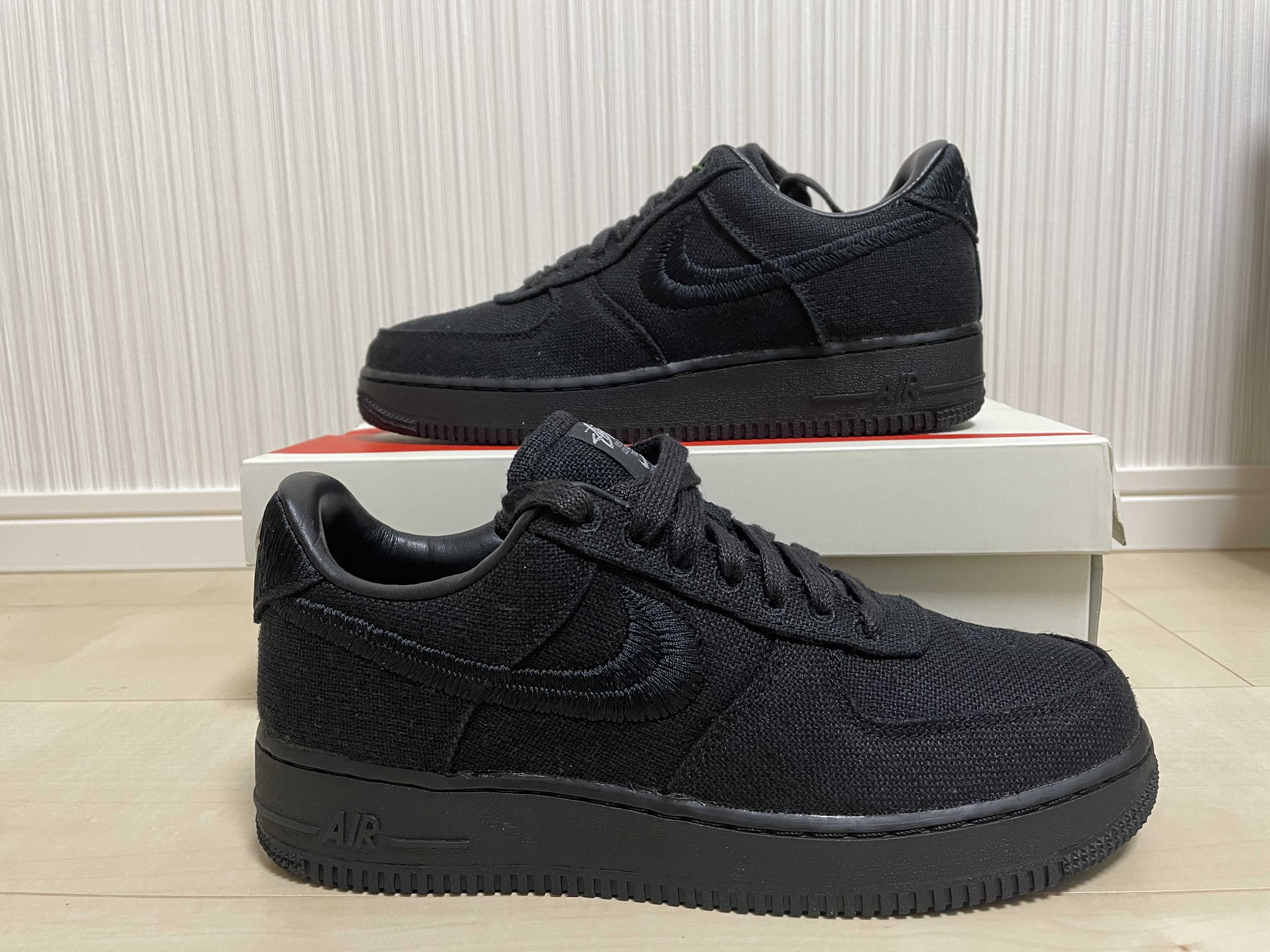 Stussy × Nike Air Force 1 Low "Triple Black"