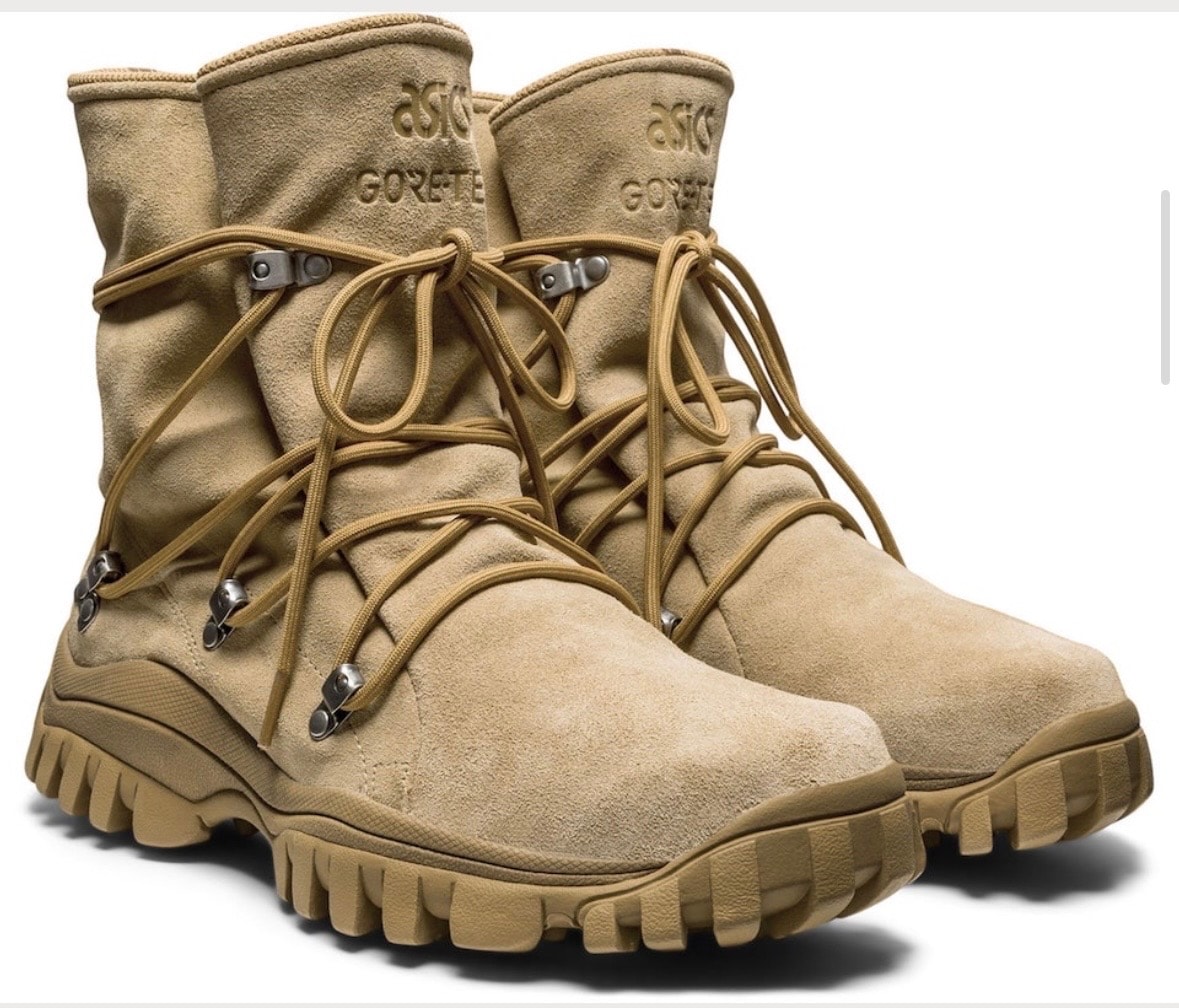 ノンネイティブ × アシックス ゲルイエッティ トウキョウ ハイ ゴアテックス "ブラウンストーム"