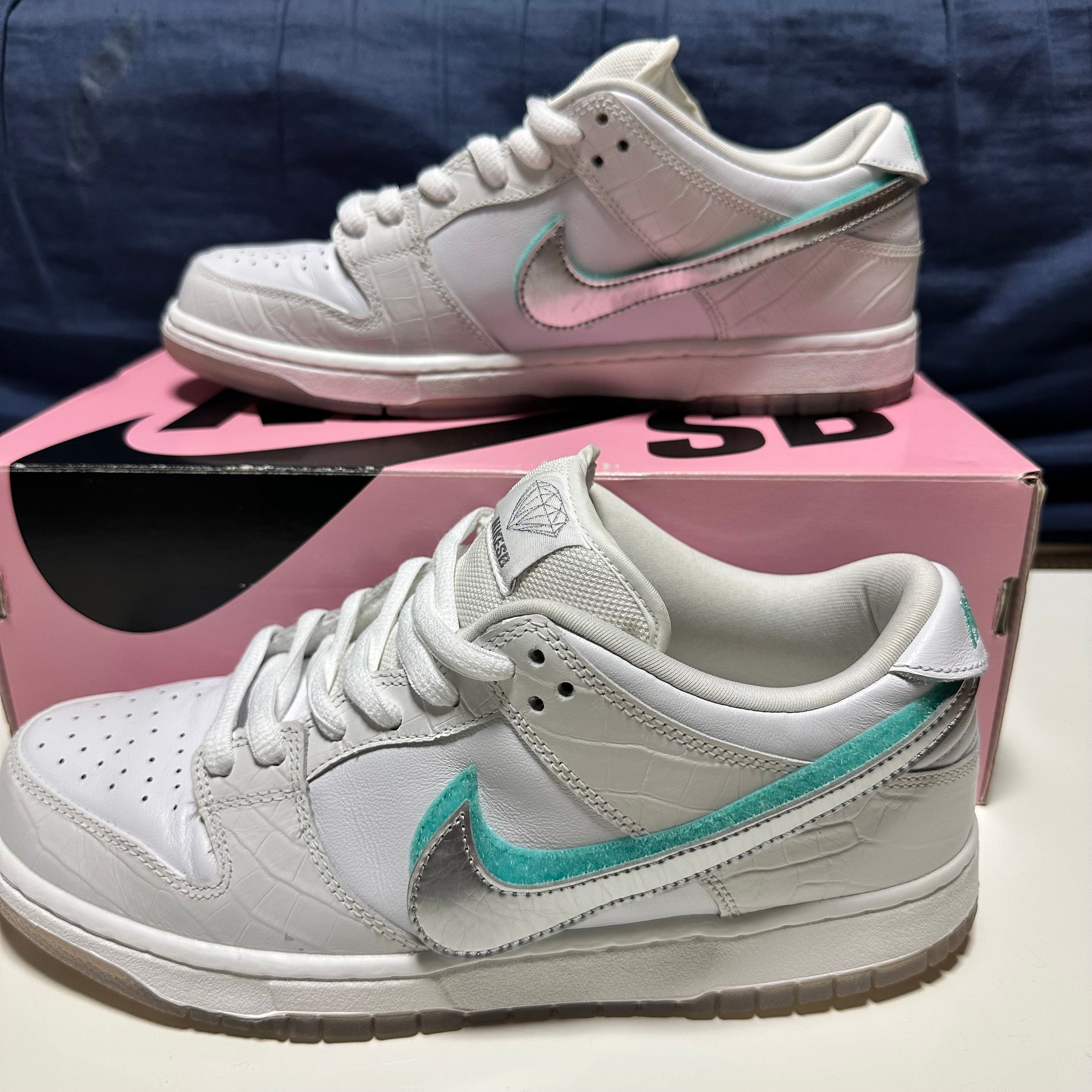 Diamond Supply Co. × Nike SB Dunk Low Pro "White"