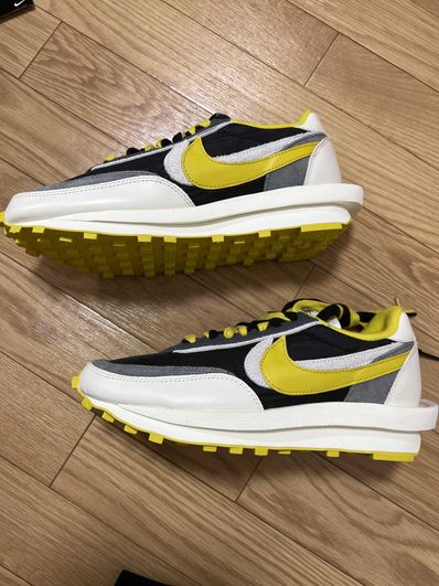 UNDERCOVER × sacai × Nike LD Waffle "Black/Sail-Dark Grey-Bright Citron"
