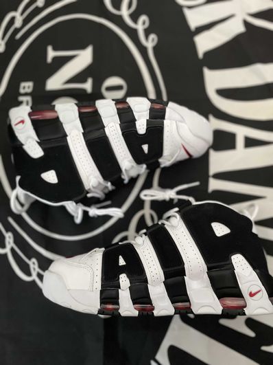 NIKE AIR MORE UPTEMPO "WHITE/BLACK/UNIVERSITY RED"(2020)