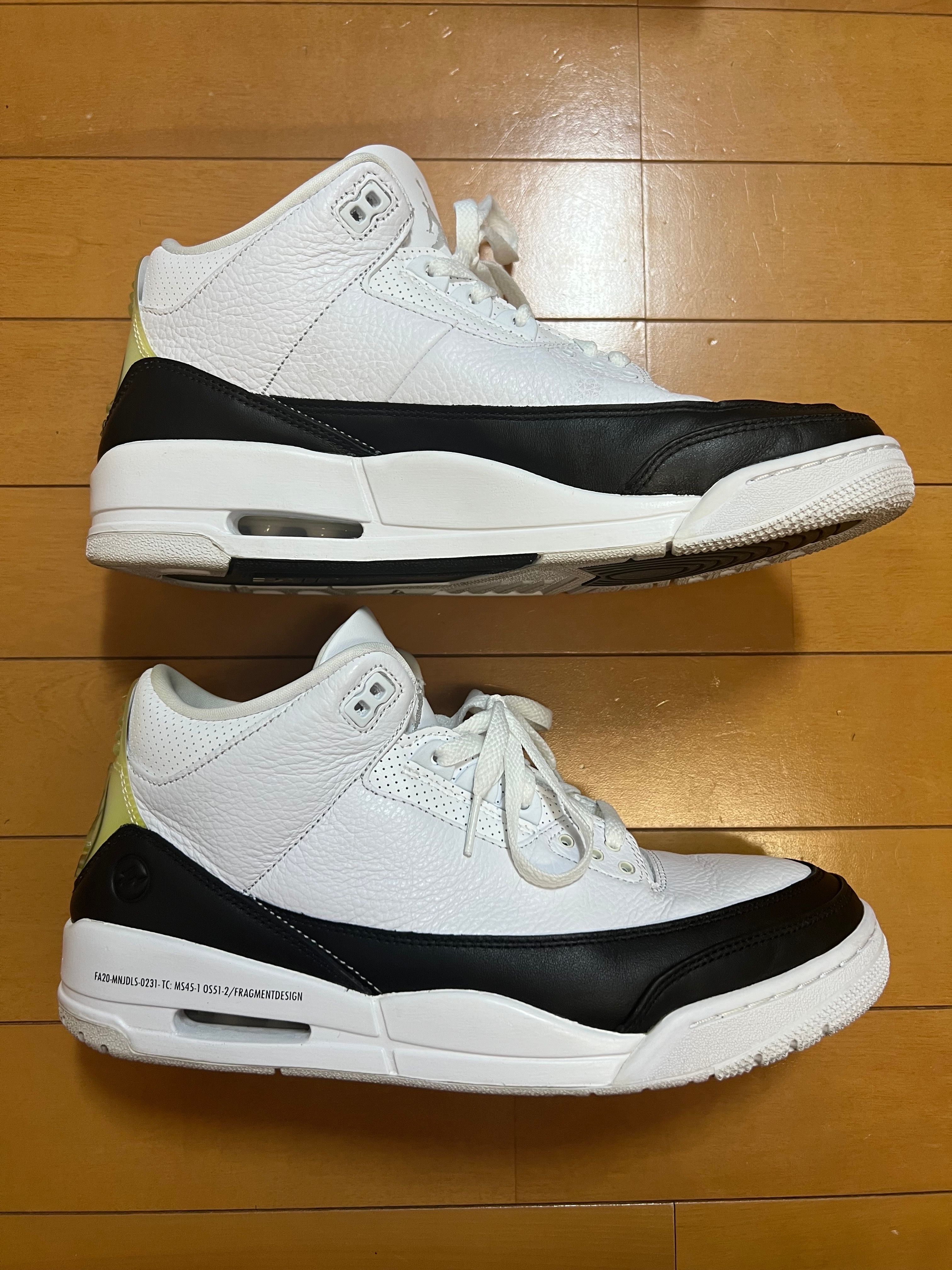 Fragment × Nike Air Jordan 3 "White/Black"