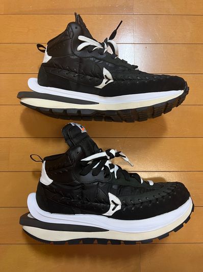 Jean-Paul Gaultier × sacai × Nike Vapor Waffle "Black/Black-White"