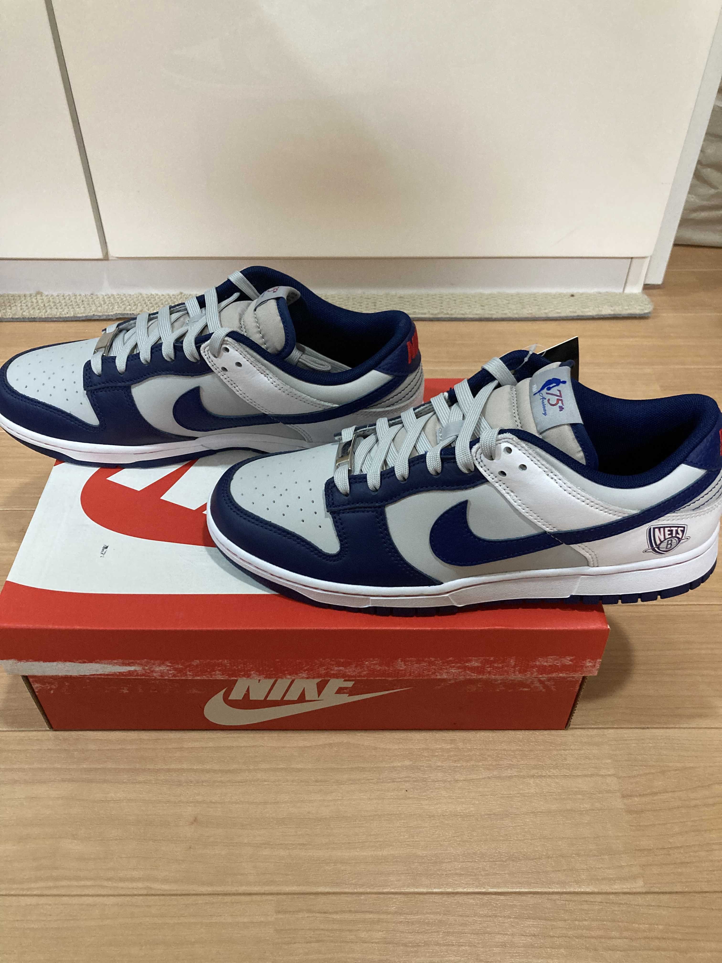 NBA × Nike Dunk Low EMB 75th Anniversary "Nets"