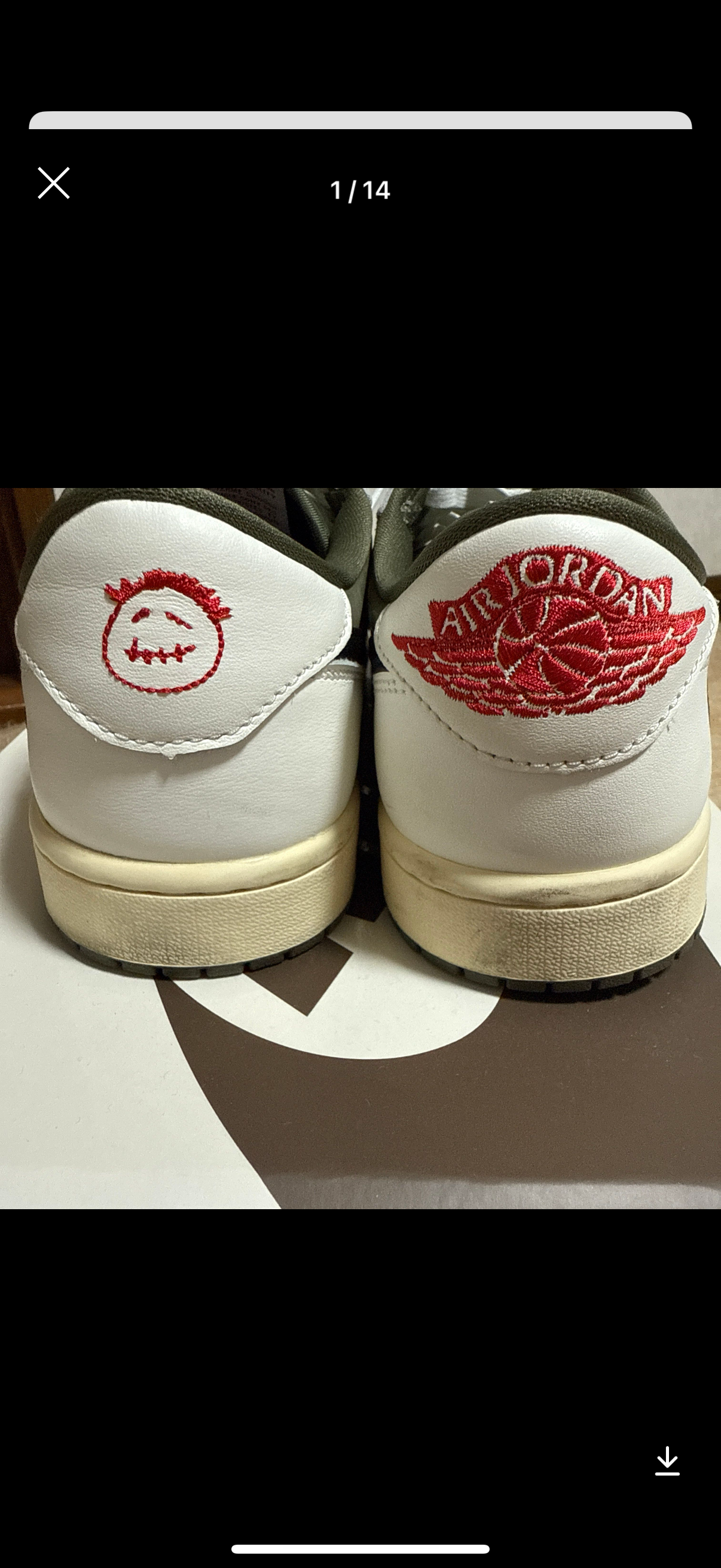 Travis Scott × Nike Air Jordan 1 Low OG SP "Reverse Olive"