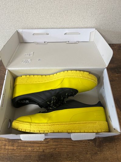MAISON KITSUNE × PUMA RALPH SAMPSON 70 RUBBER "BLACK/YELLOW"
