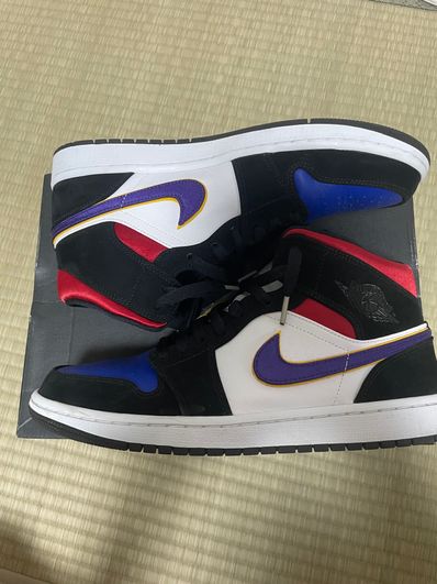 NIKE AIR JORDAN 1 MID "LAKERS TOP 3"