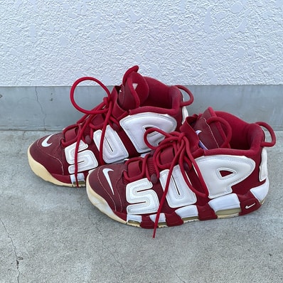 Supreme × Nike Air More Uptempo "White/Red"