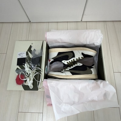 Travis Scott × Nike Women's Air Jordan 1 Low OG "Medium Olive"